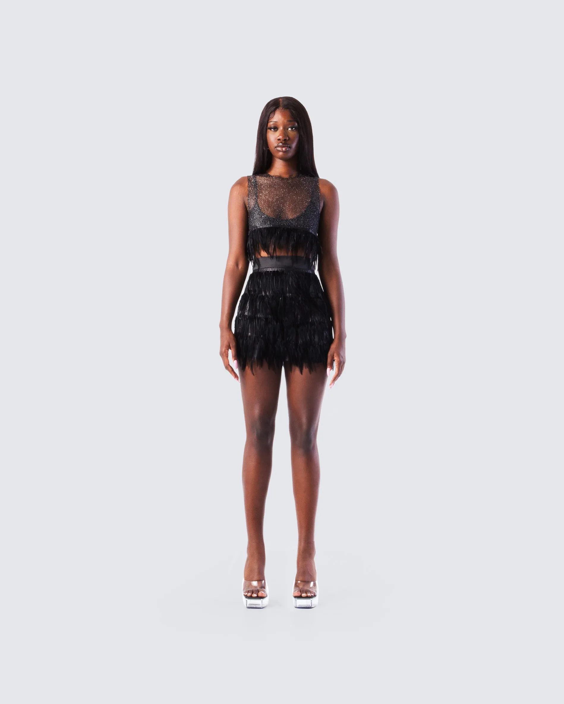 Kacey Feather Mesh Set sold by Finesse product image thumbnail 4