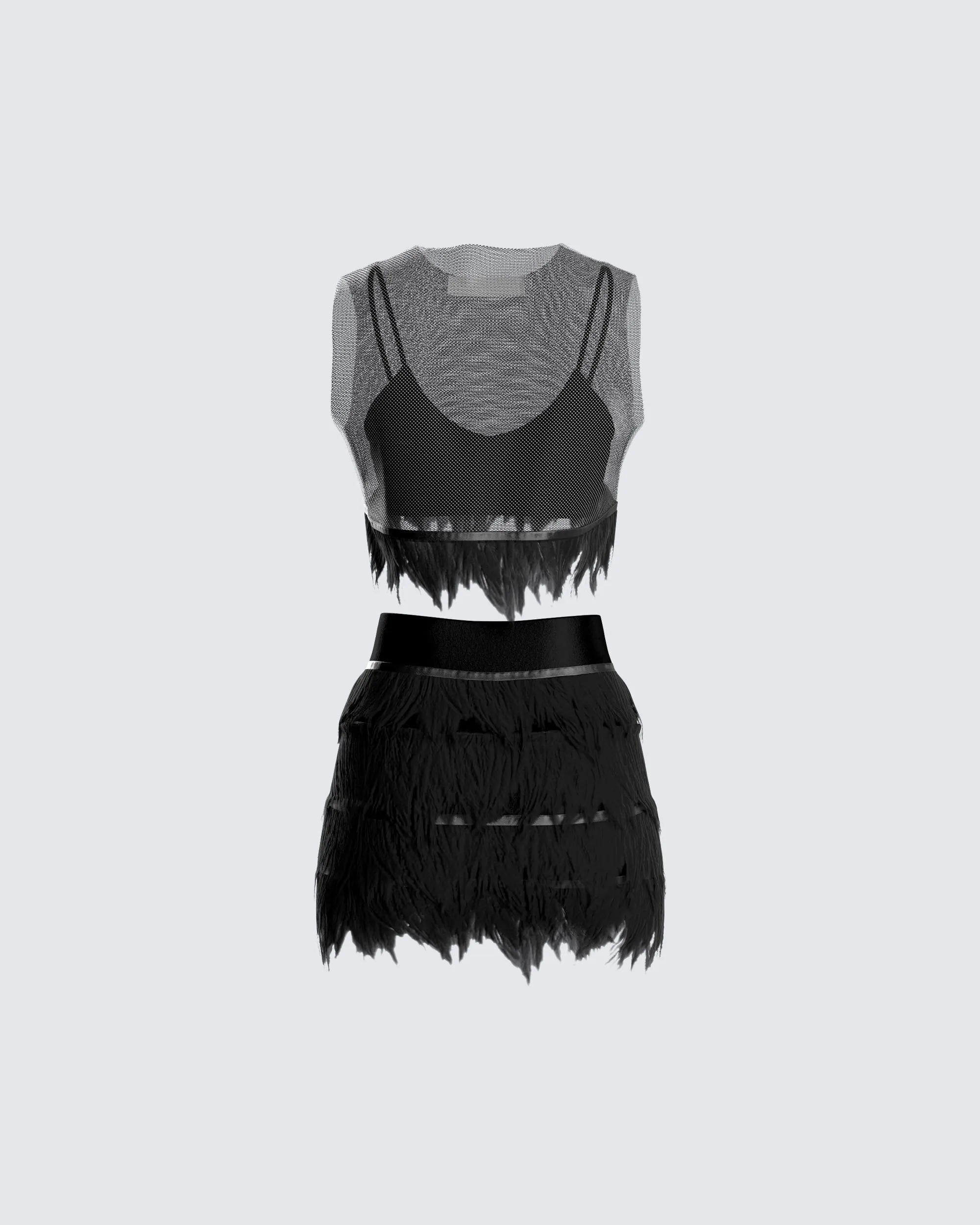 Kacey Feather Mesh Set sold by Finesse product image thumbnail 3