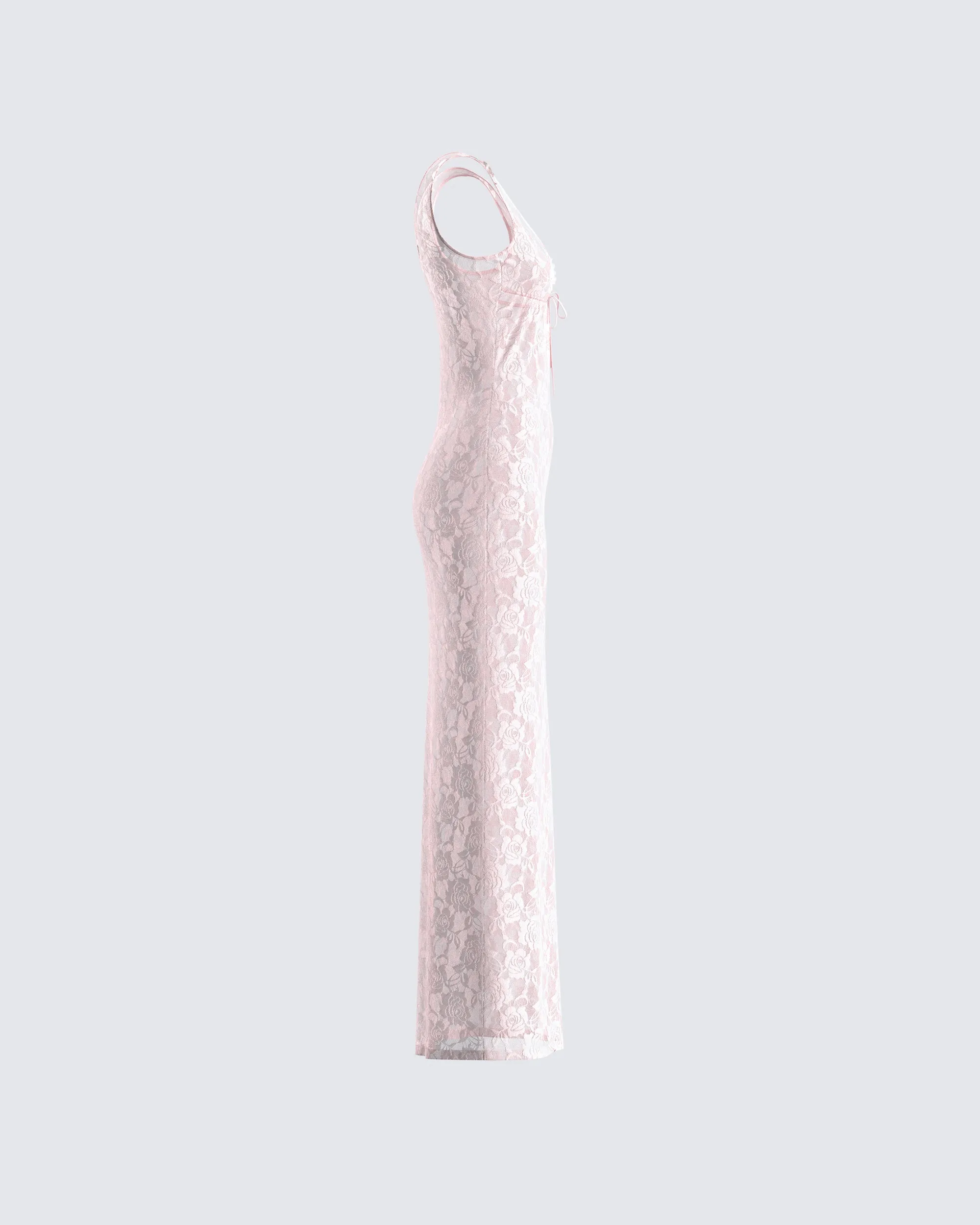 Scarlett Pink Lace Maxi Dress sold by Finesse product image thumbnail 2