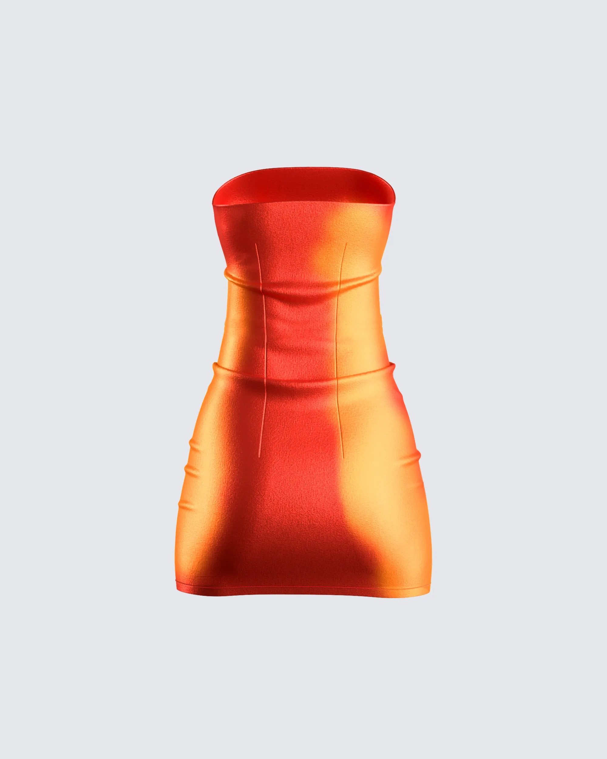 Ainsley Orange Metallic Mini Dress sold by Finesse product image thumbnail 3