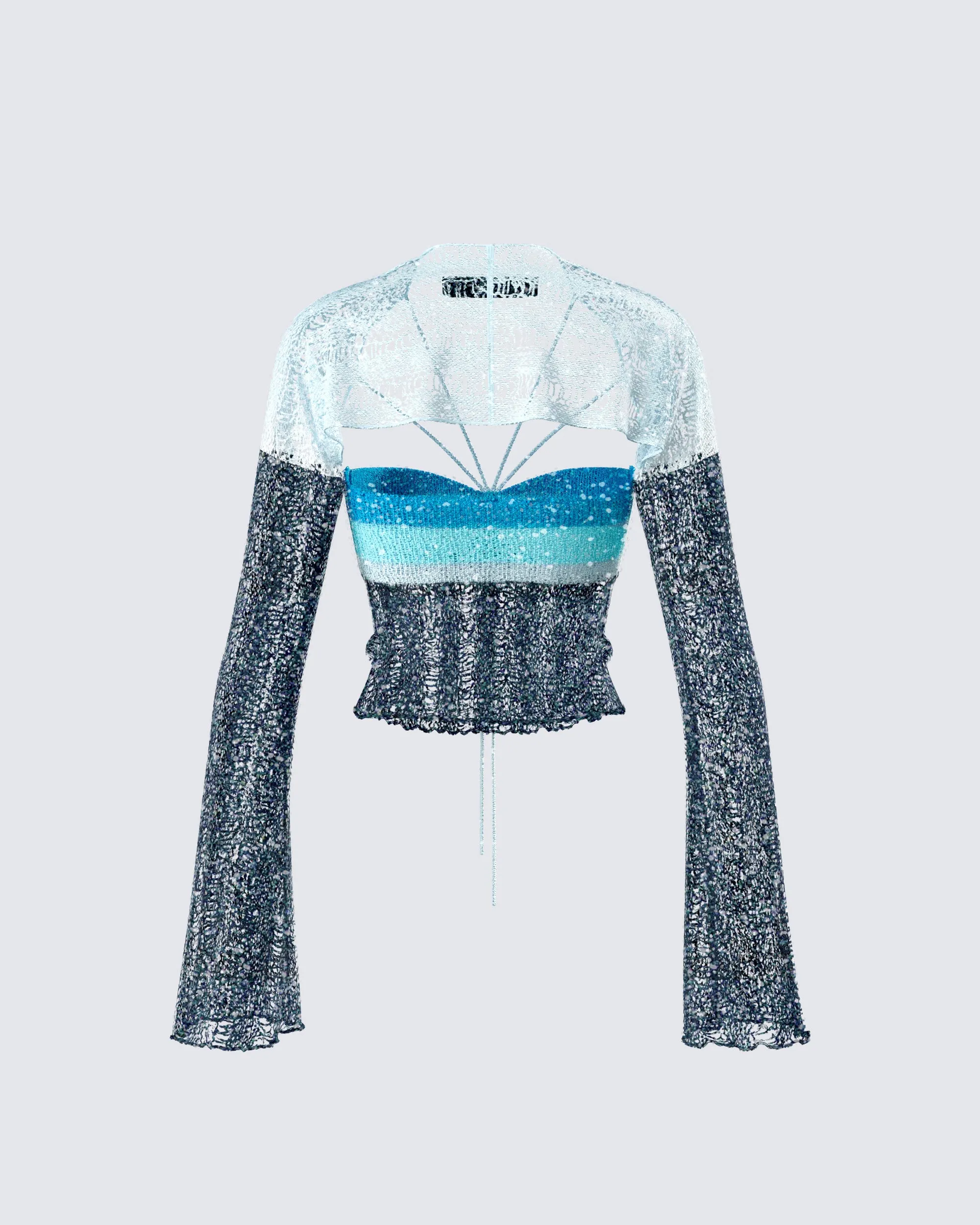 Vanessa Black Sequin Knit Top sold by Finesse product image thumbnail 3