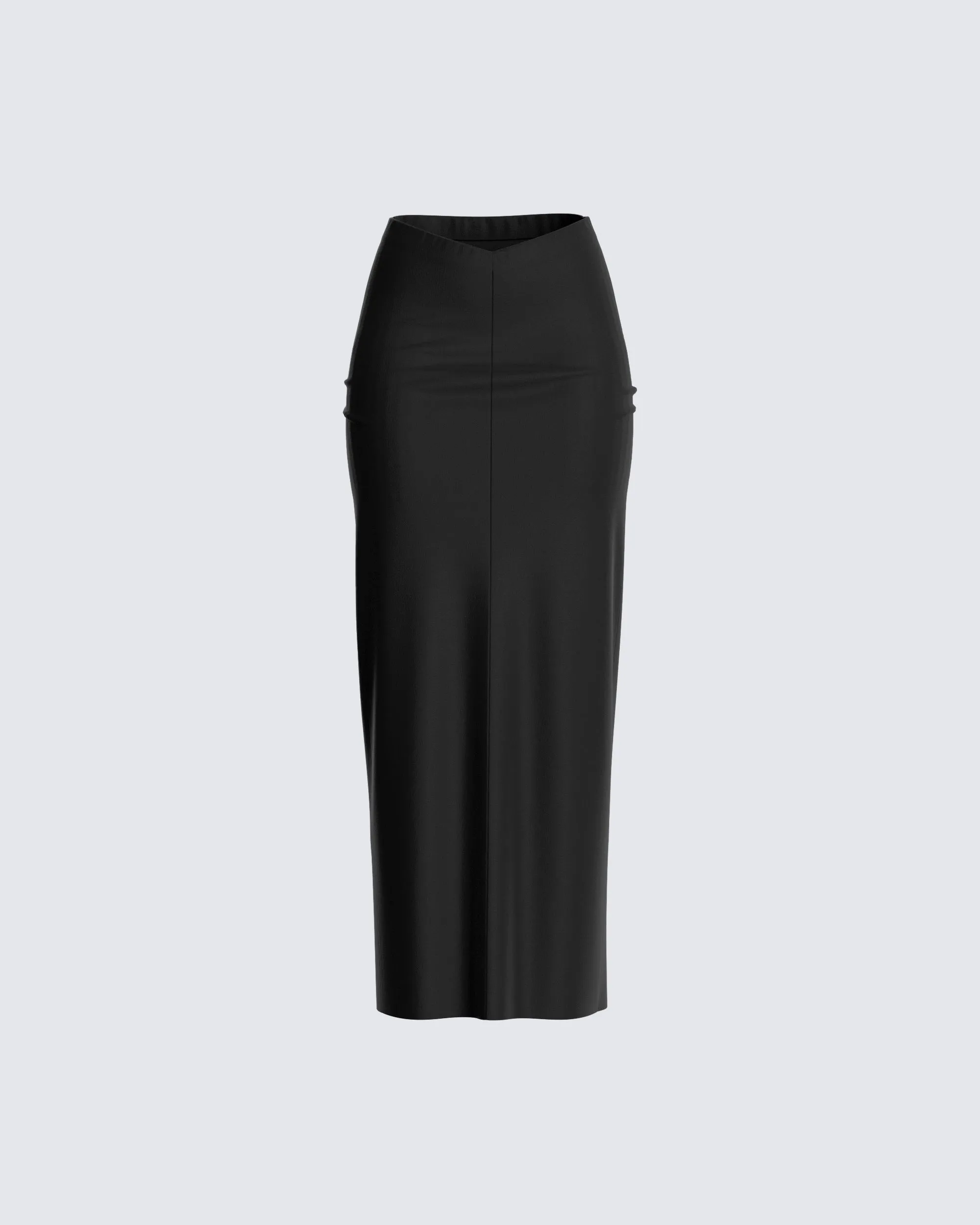 Nadia Black V Waist Skirt sold by Finesse