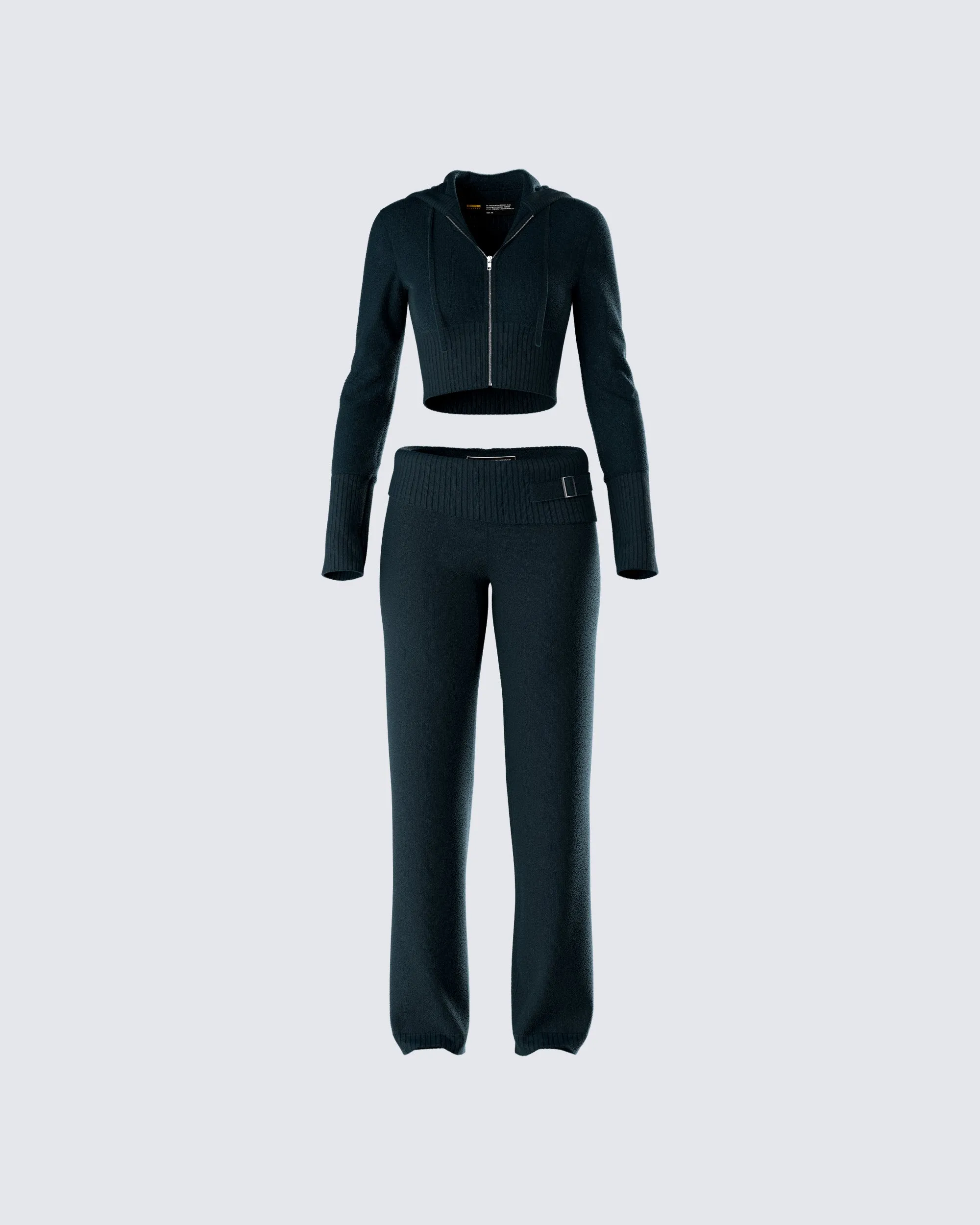 Alyssa Black Knit Set sold by Finesse