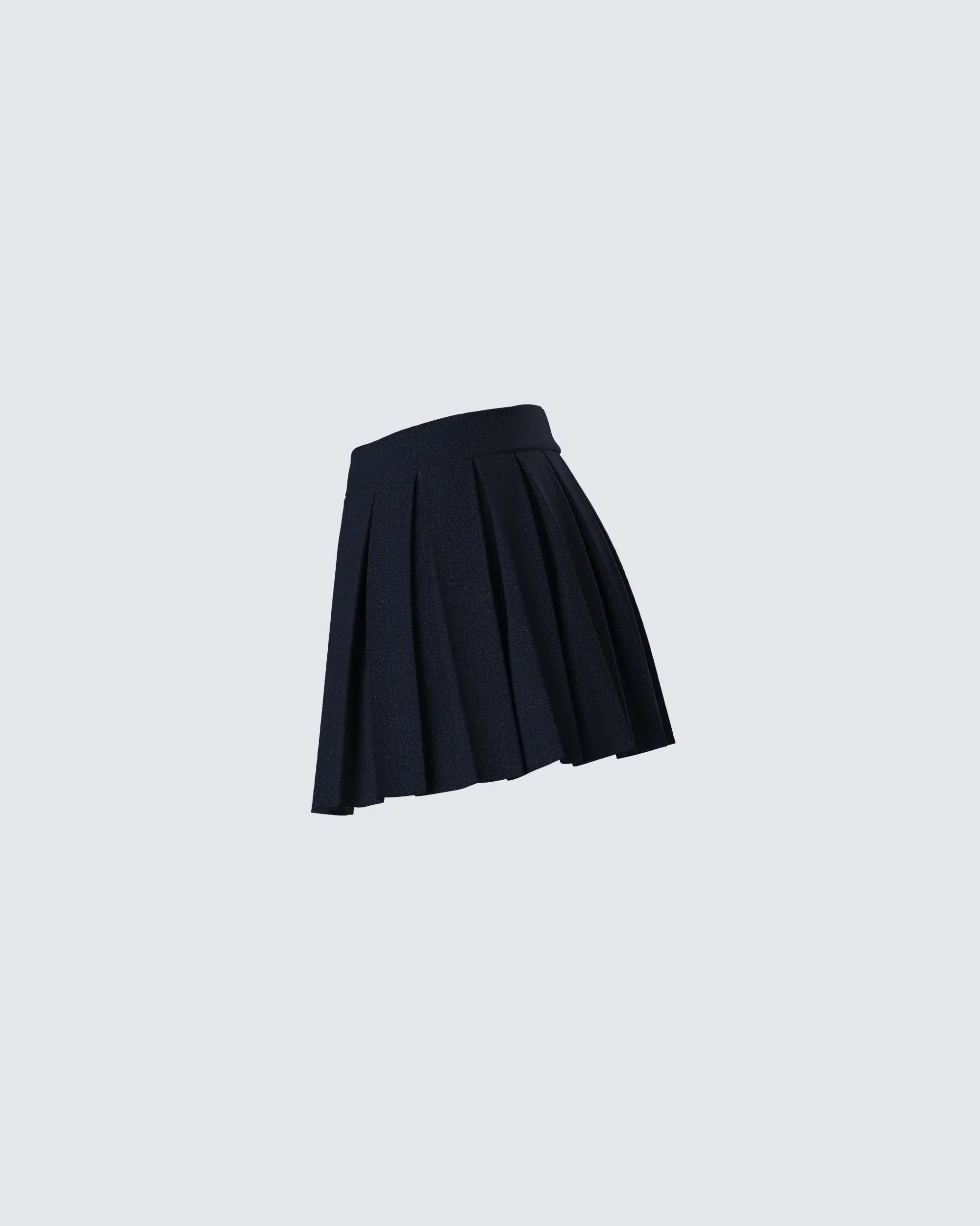 Supriya Black Pleated Mini Skirt sold by Finesse product image thumbnail 2