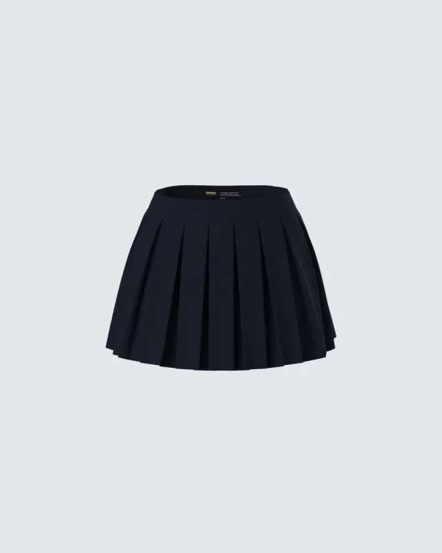 Supriya Black Pleated Mini Skirt sold by Finesse