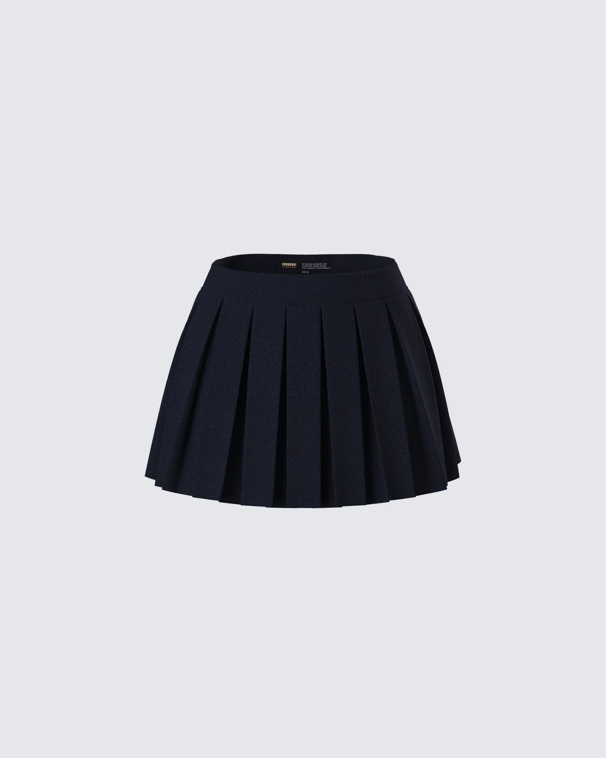 Supriya Black Pleated Mini Skirt sold by Finesse