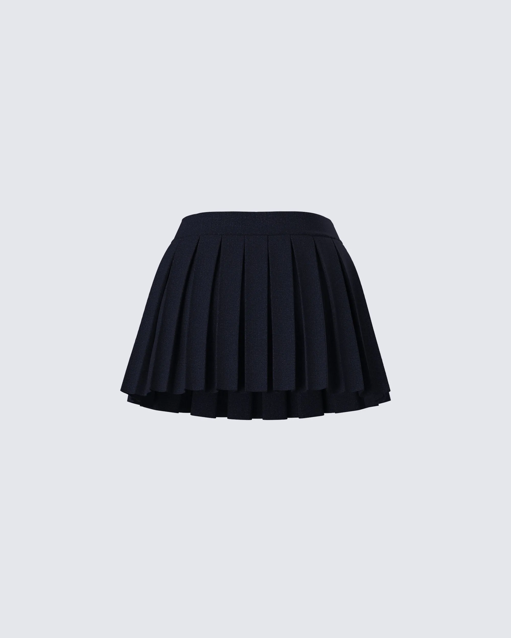Supriya Black Pleated Mini Skirt sold by Finesse product image thumbnail 3