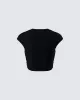 Cambria Black Cancer Graphic Top sold by Finesse