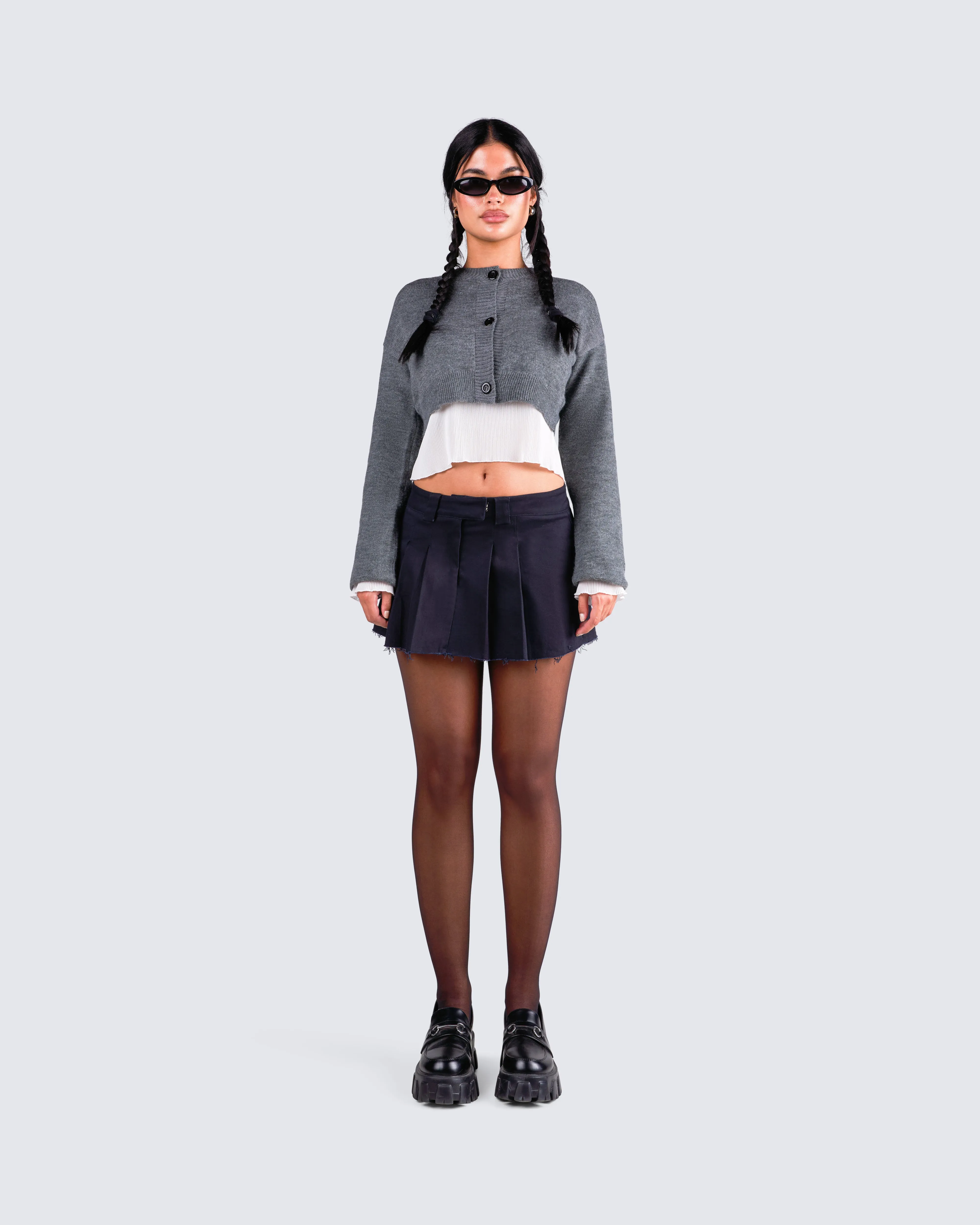 Svetlana Grey Sweater Cardigan sold by Finesse product image thumbnail 4