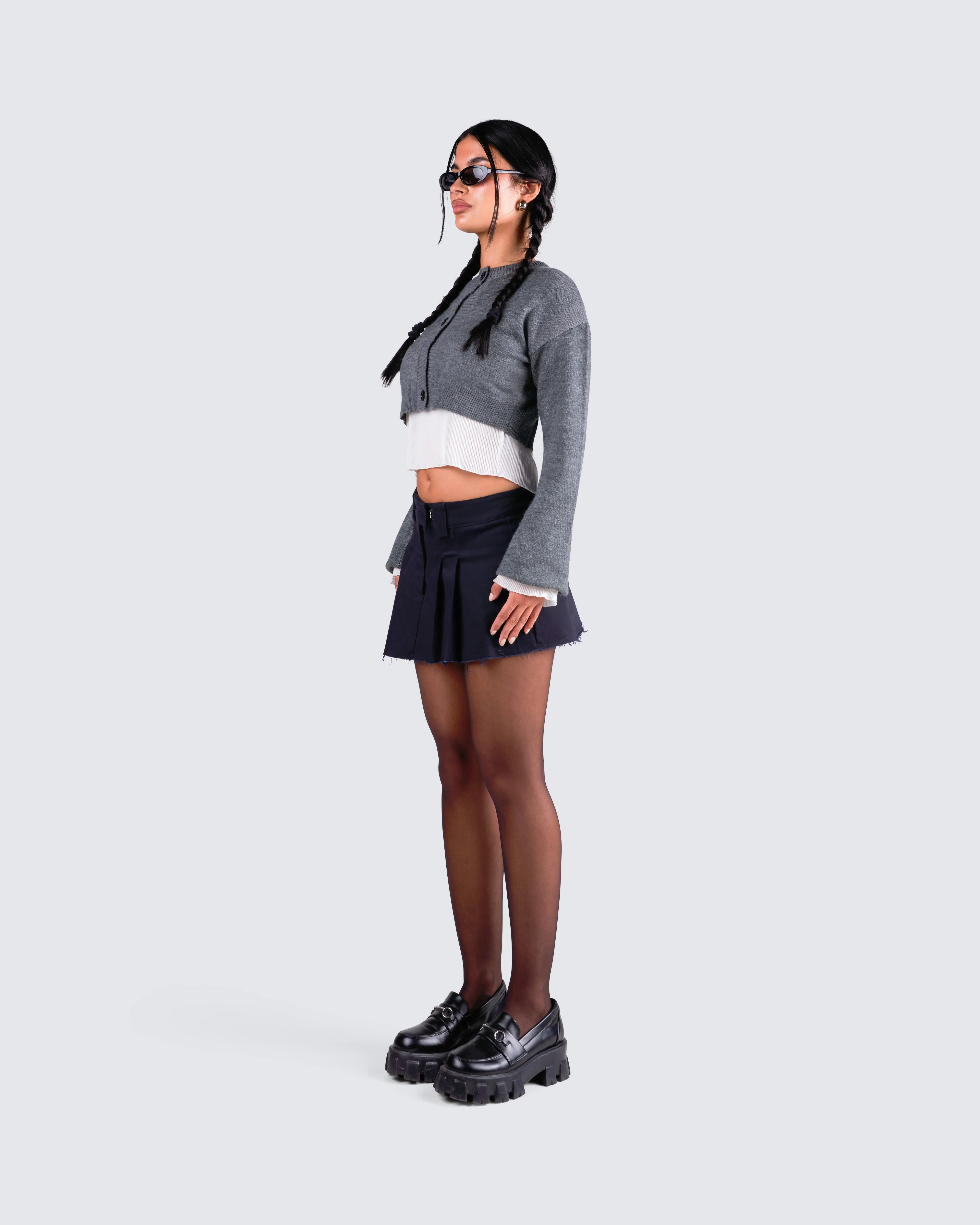 Svetlana Grey Sweater Cardigan sold by Finesse product image thumbnail 5