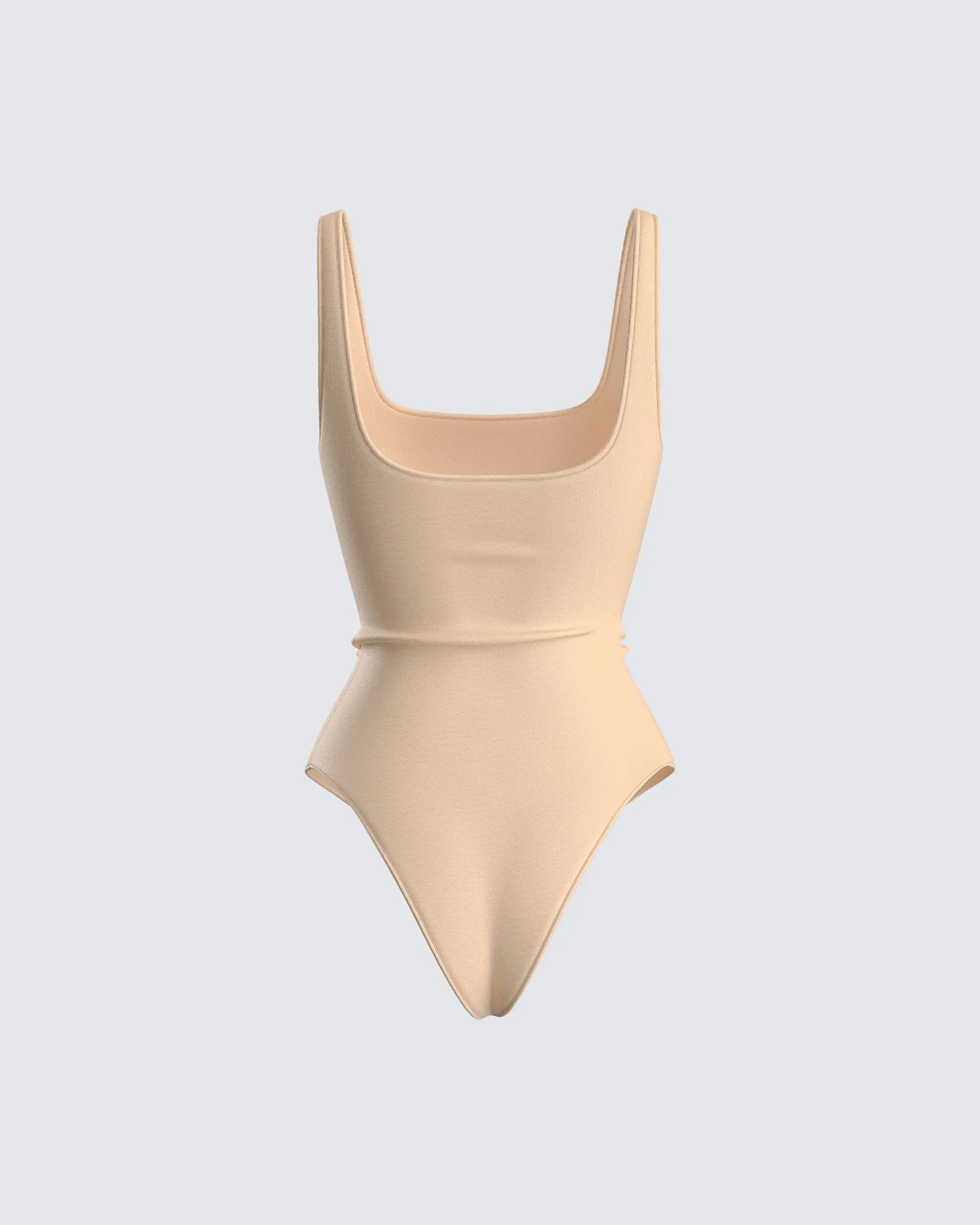 Fatima Beige Tank Bodysuit sold by Finesse product image thumbnail 3