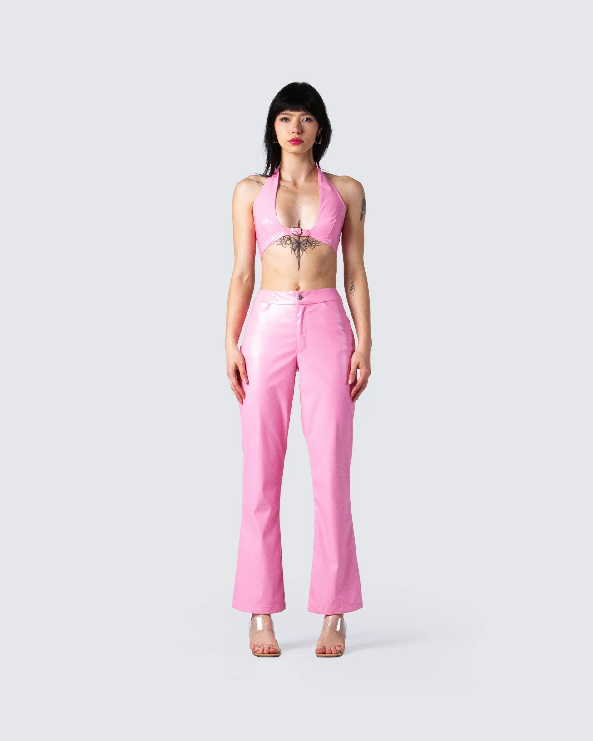 Melanie Pink Straight Leg Pant sold by Finesse product image thumbnail 4