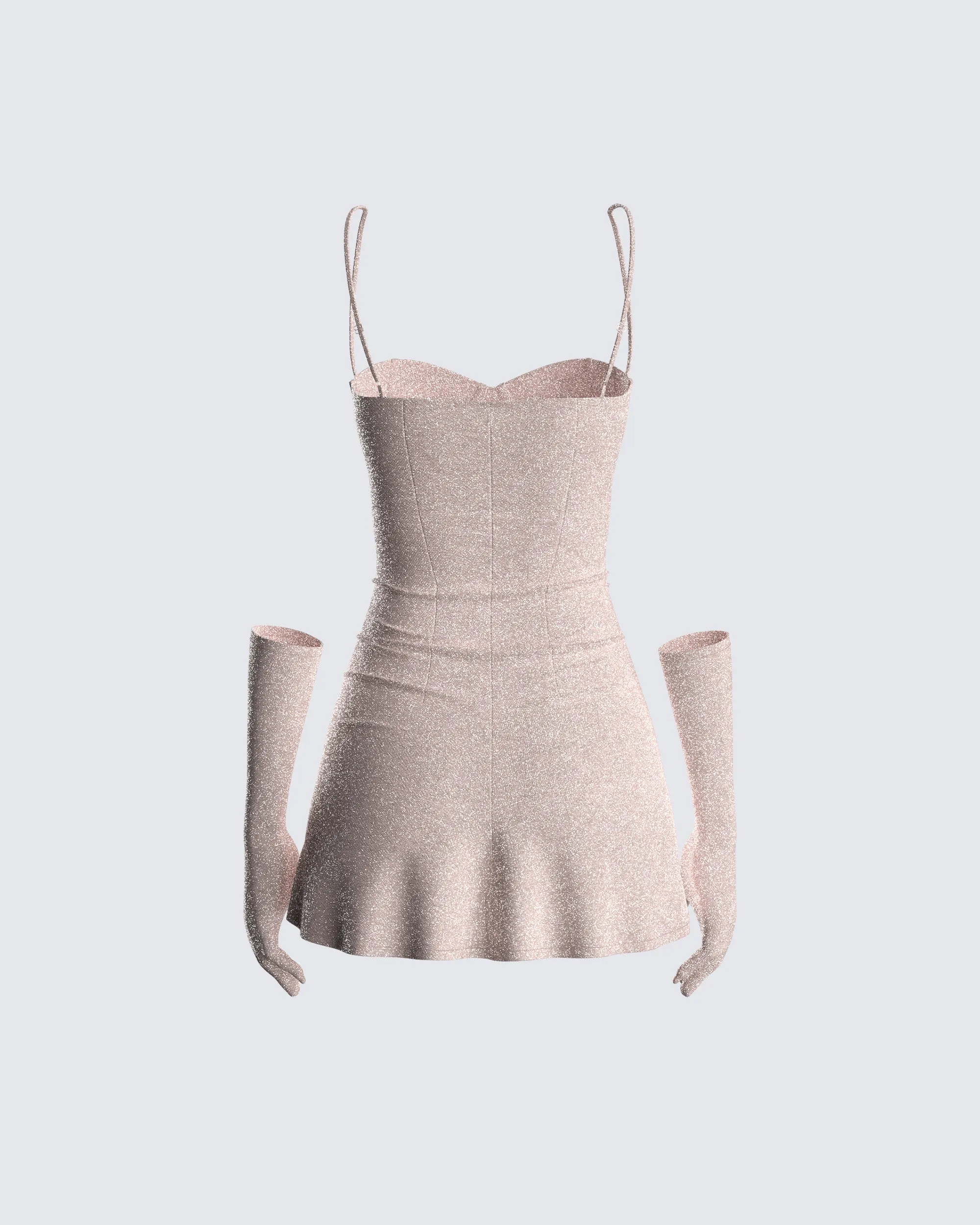 Jone Shimmer Mini Dress & Gloves sold by Finesse product image thumbnail 3
