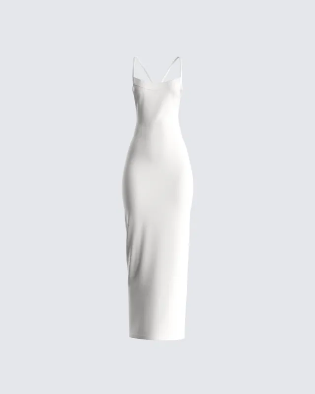 Ryker White Maxi Dress sold by Finesse