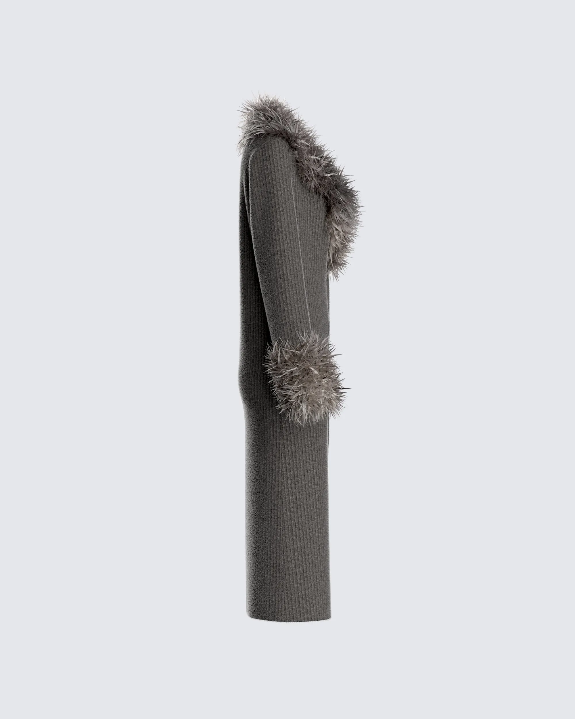 Milo Charcoal Midi Cardigan sold by Finesse product image thumbnail 2