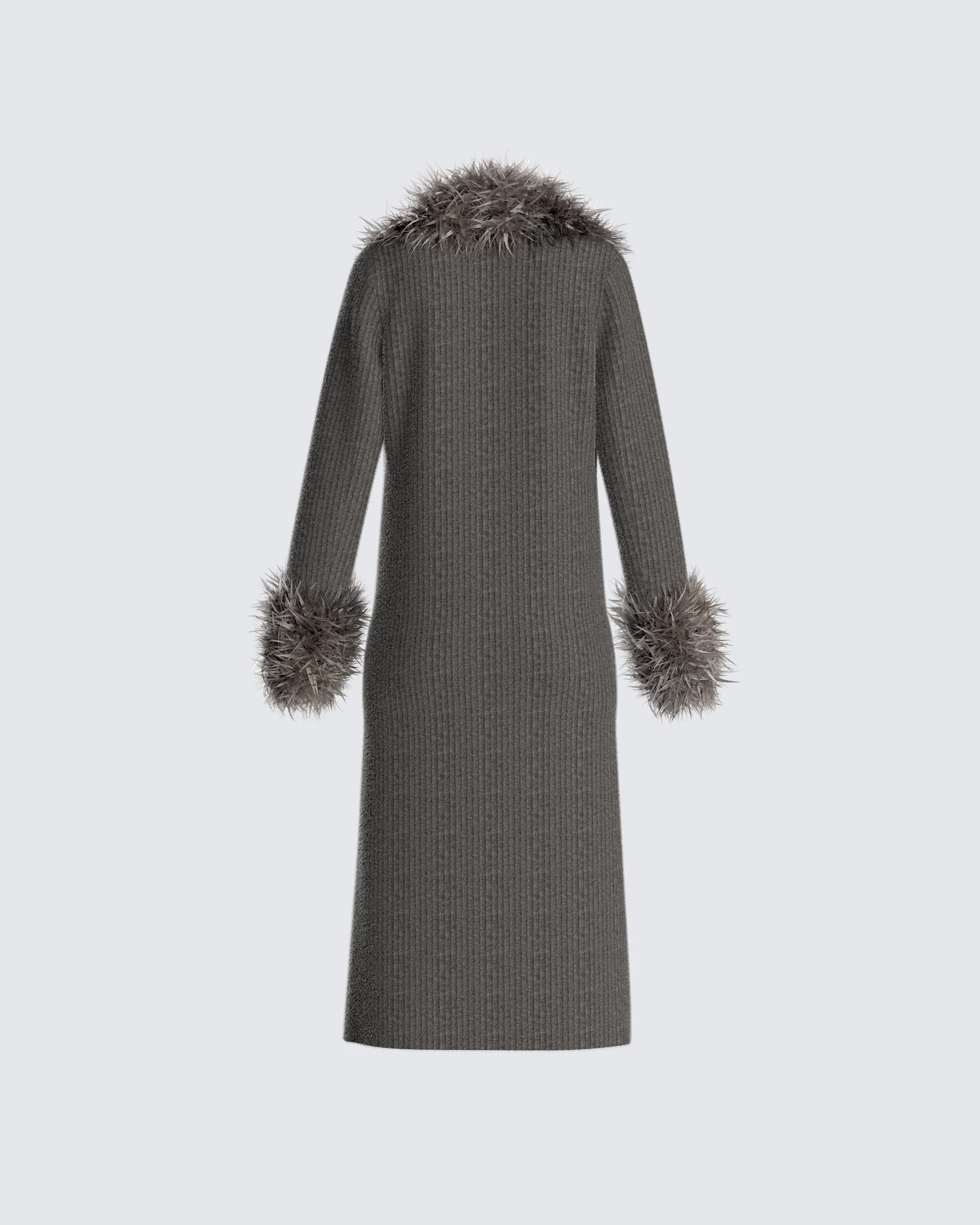 Milo Charcoal Midi Cardigan sold by Finesse product image thumbnail 3