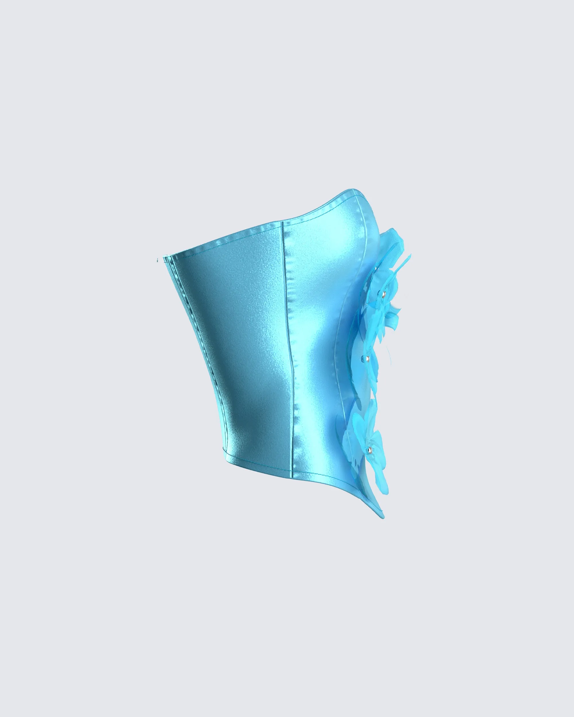 River Blue Flower Corset Top sold by Finesse product image thumbnail 2