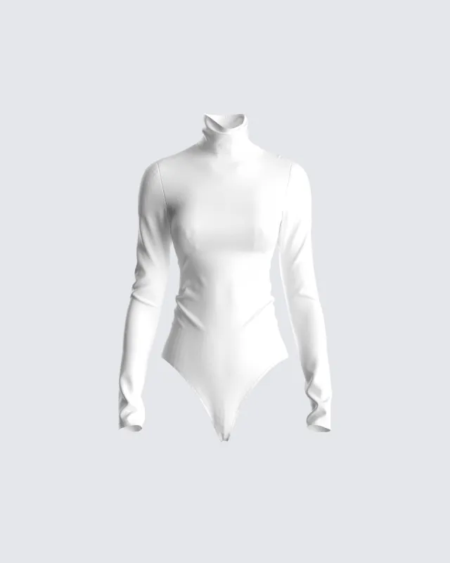 Meghan White Backless Bodysuit sold by Finesse
