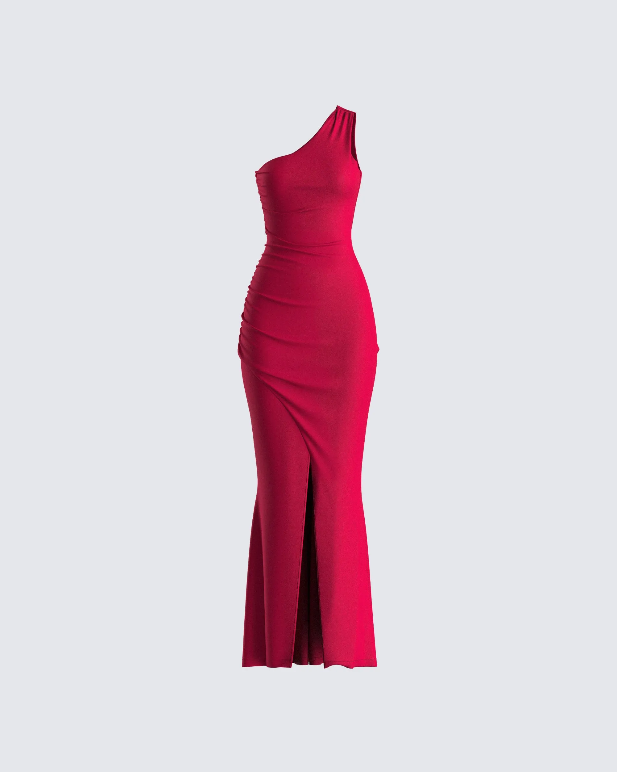 Prue Red Jersey One Shoulder Dress sold by Finesse