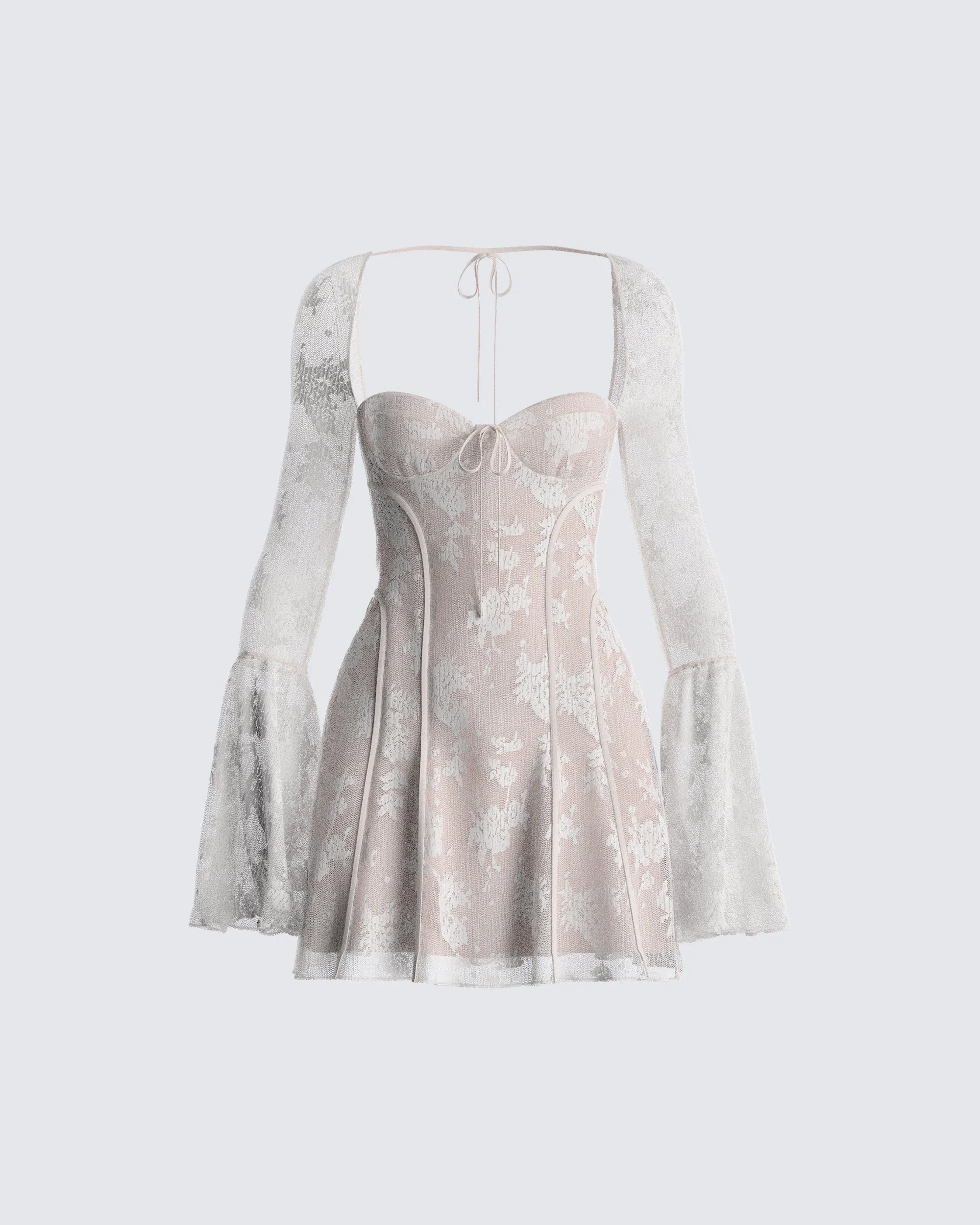 Kavita Ivory Lace Mini Dress sold by Finesse