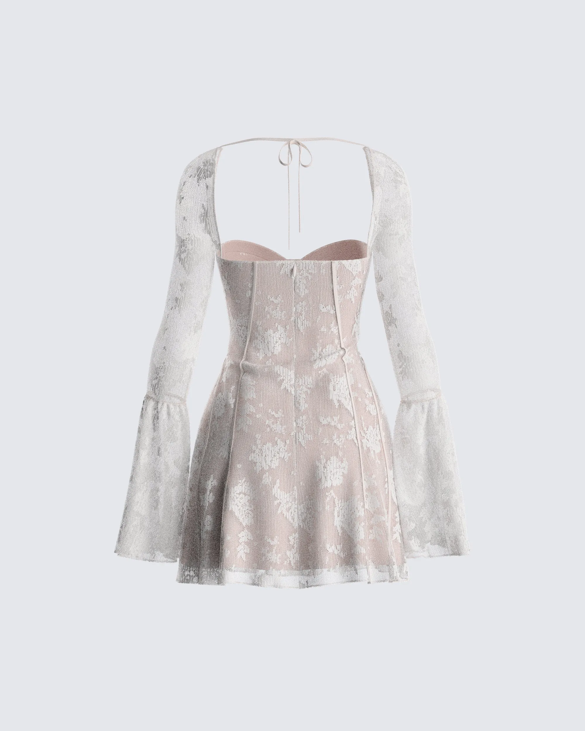 Kavita Ivory Lace Mini Dress sold by Finesse product image thumbnail 3