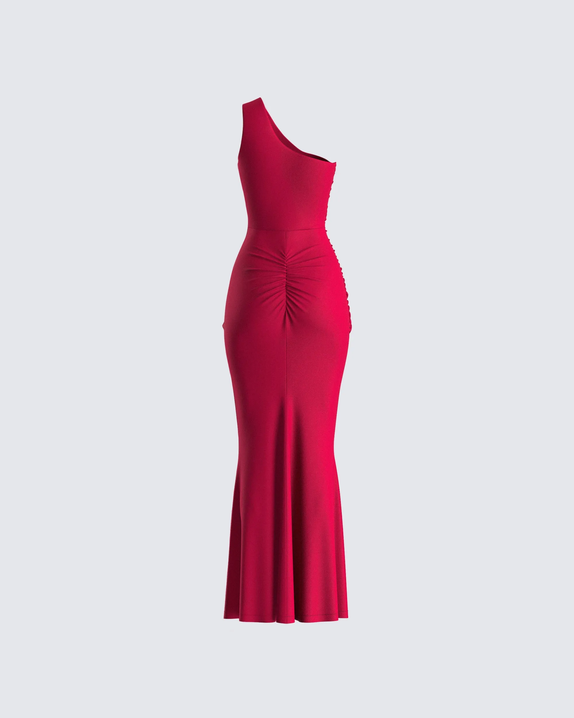 Prue Red Jersey One Shoulder Dress sold by Finesse product image thumbnail 3