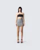 Beaux Grey Mini Skirt sold by Finesse