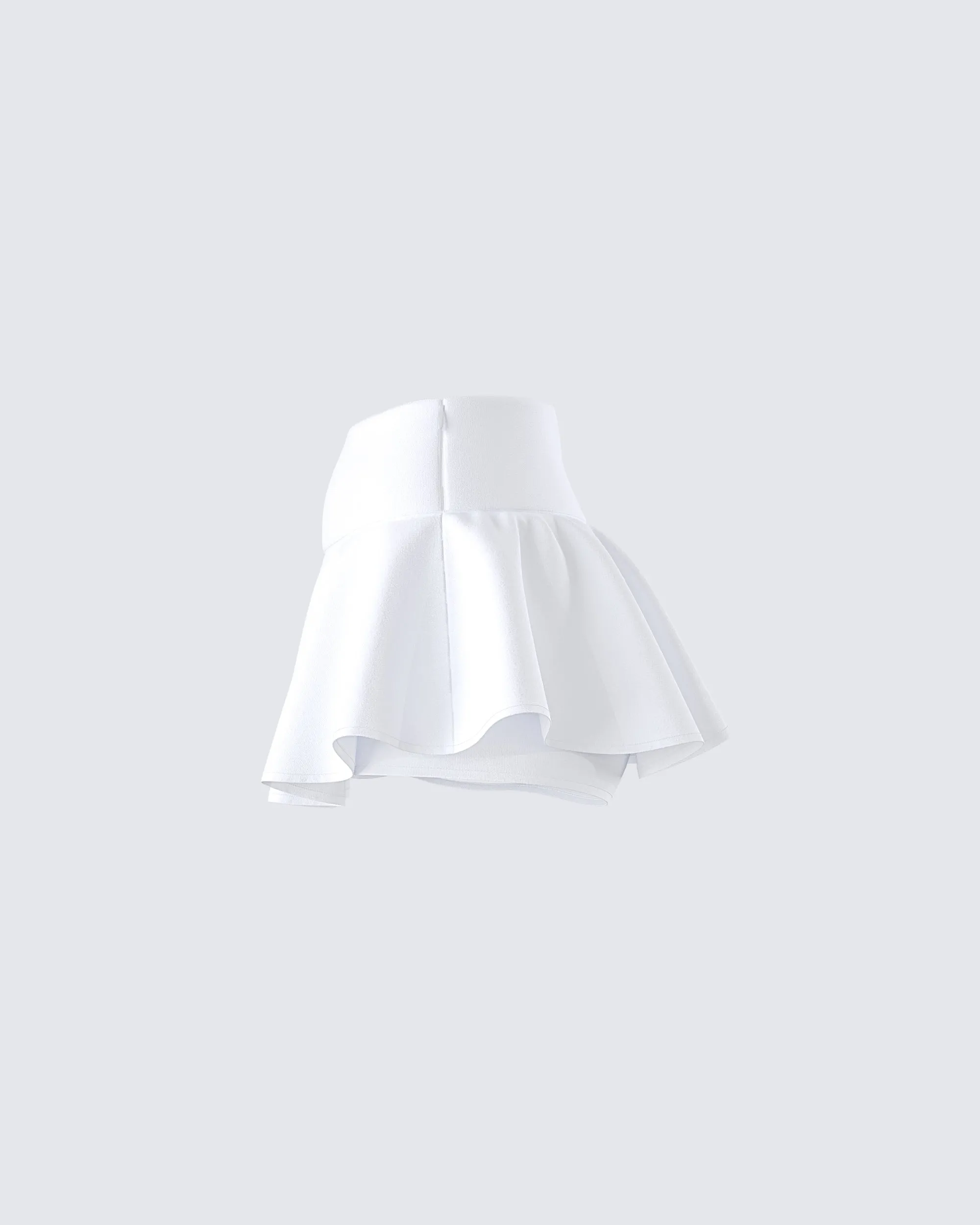 Pippa White Ruffle Tiered Skort sold by Finesse product image thumbnail 2