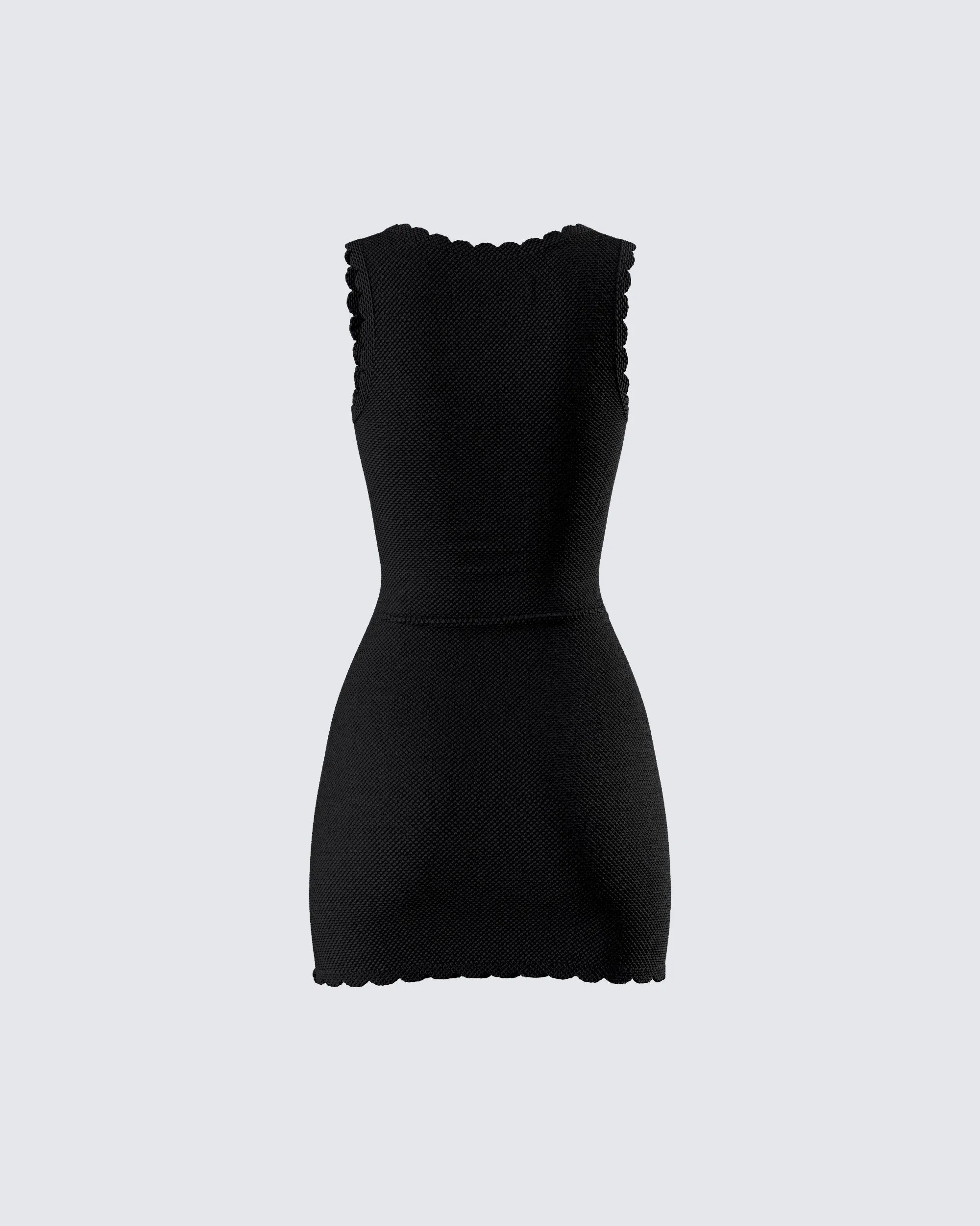 Evianna Black Rosette Mini Dress sold by Finesse product image thumbnail 3