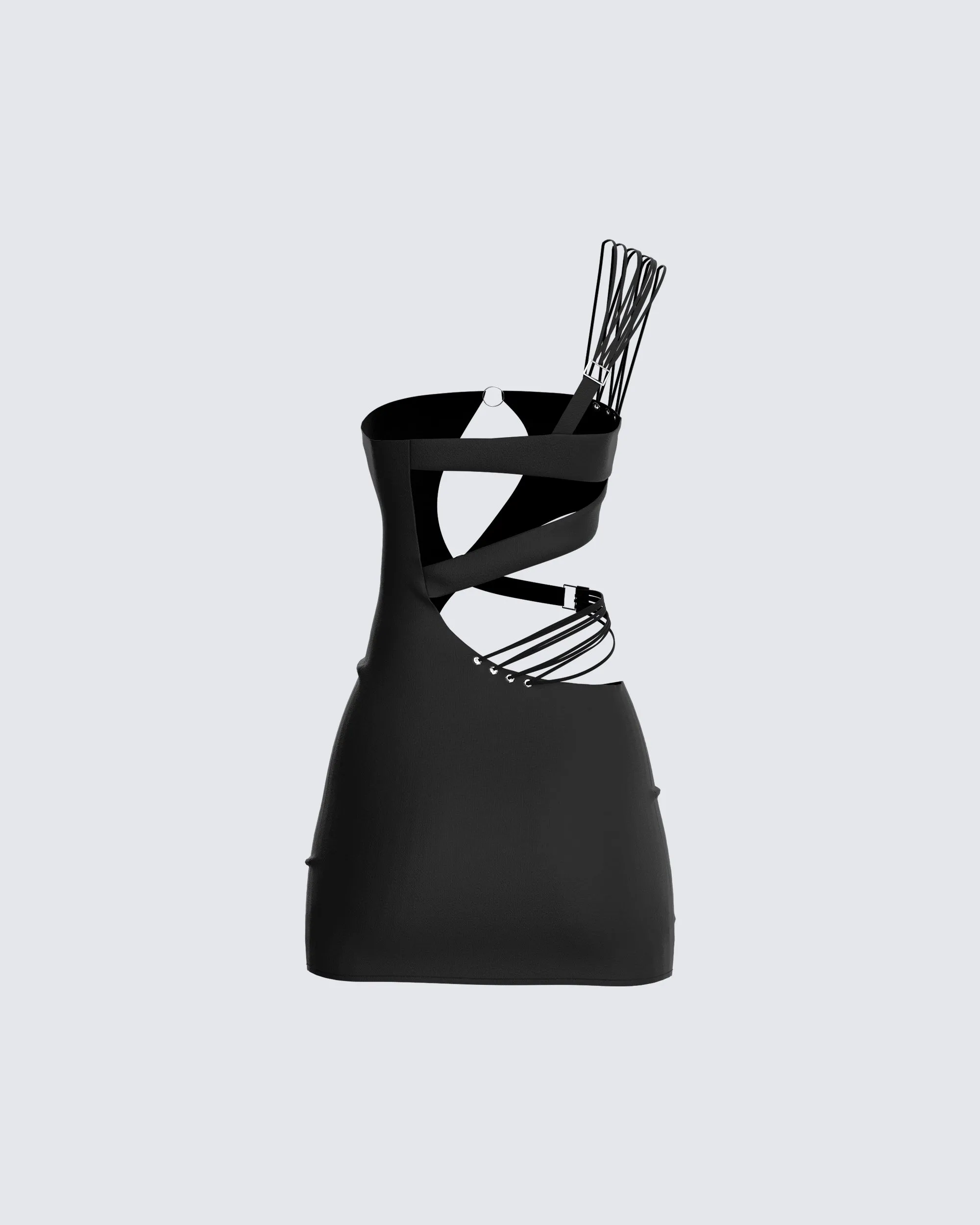 Cecily Black Mini Dress sold by Finesse product image thumbnail 3