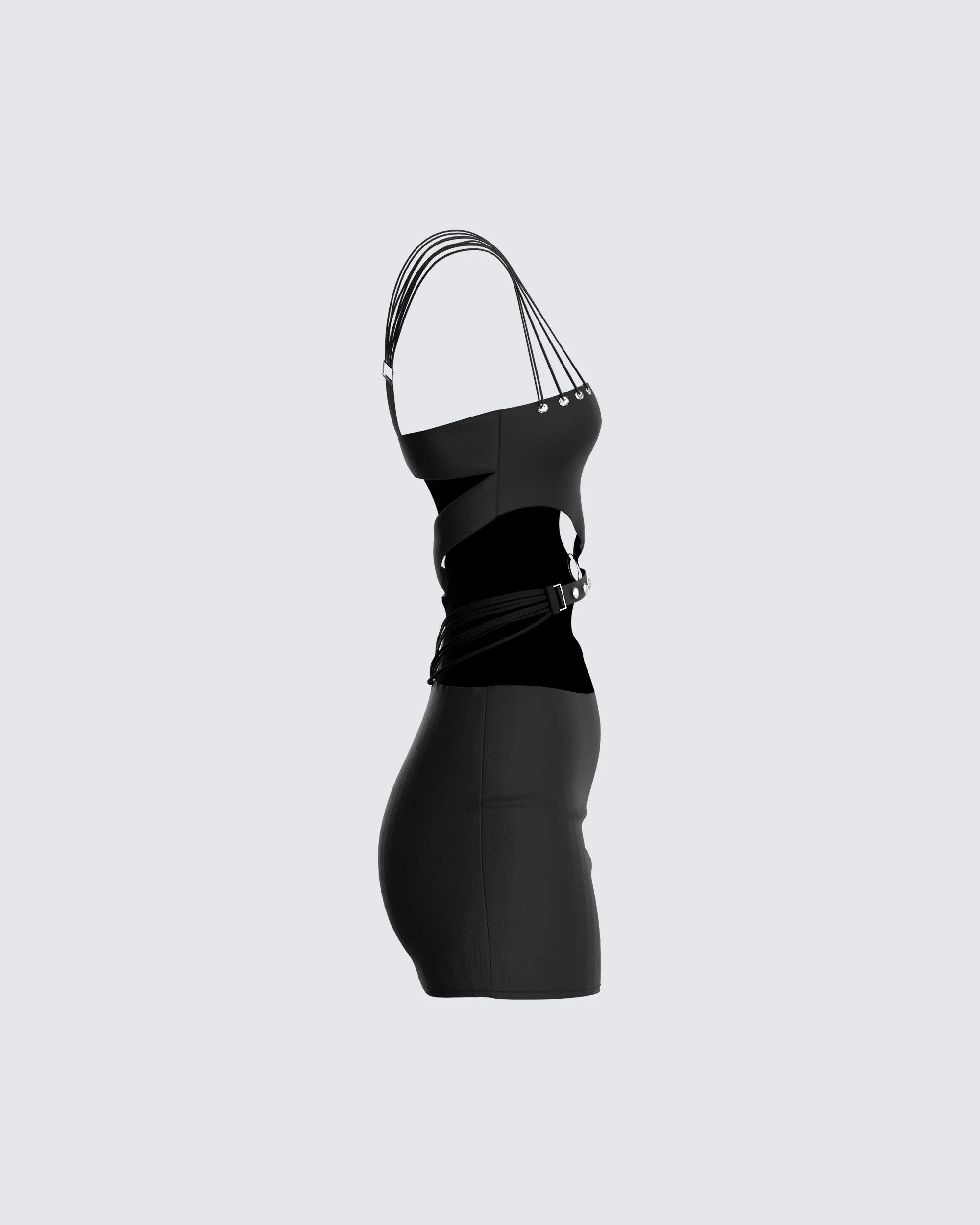Cecily Black Mini Dress sold by Finesse product image thumbnail 2