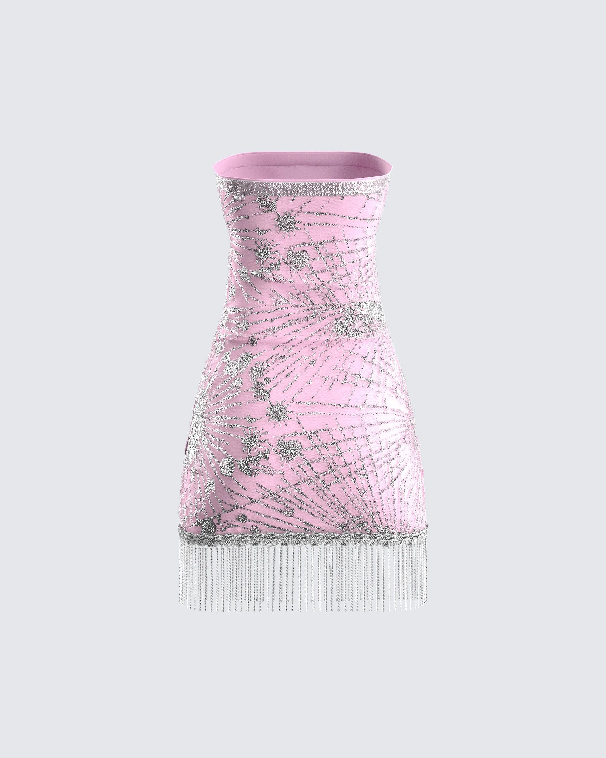 Jocelyn Pink Sequin Mini Dress sold by Finesse product image thumbnail 3