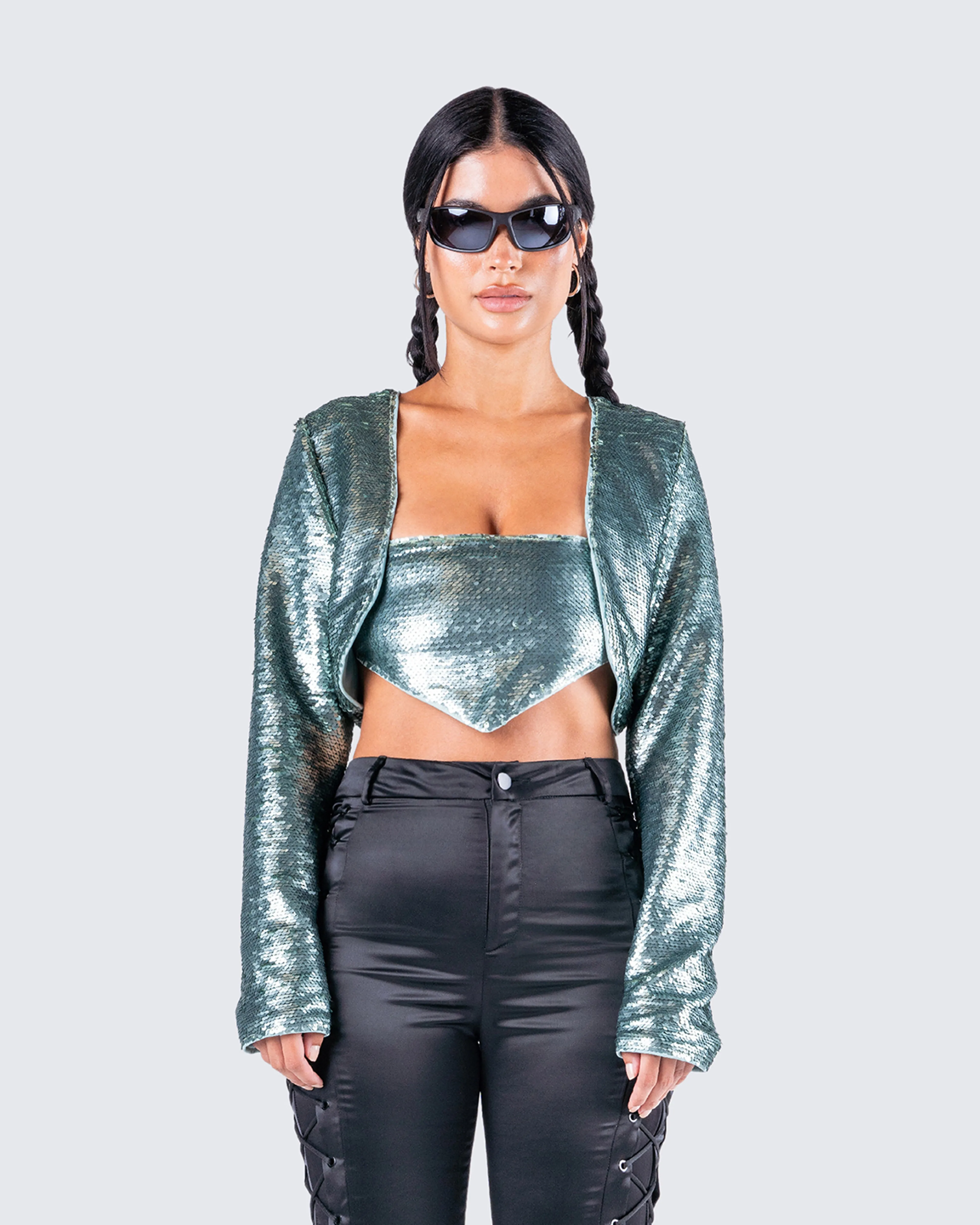 Millie Sequin Triangle Top sold by Finesse product image thumbnail 4