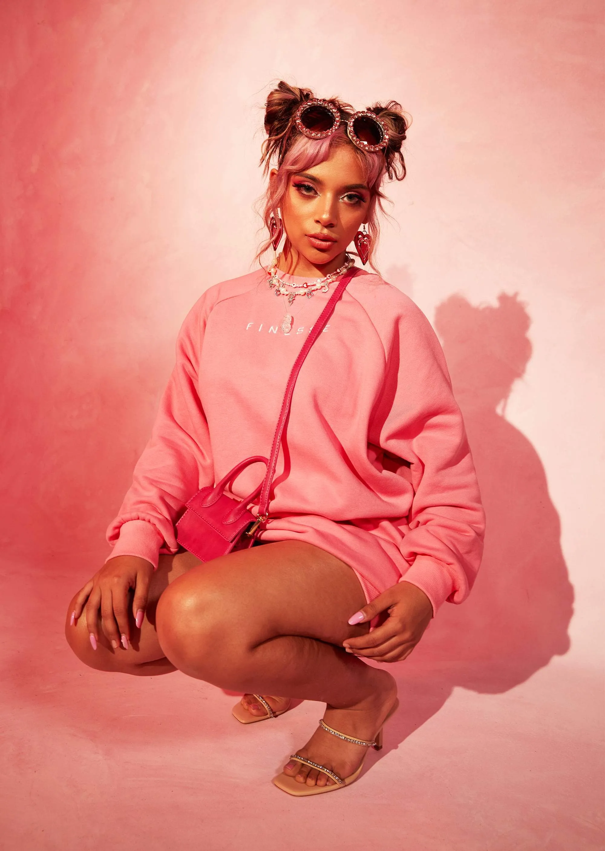 Randi Heart Eyes Sweatshirt Dress sold by Finesse product image thumbnail 4