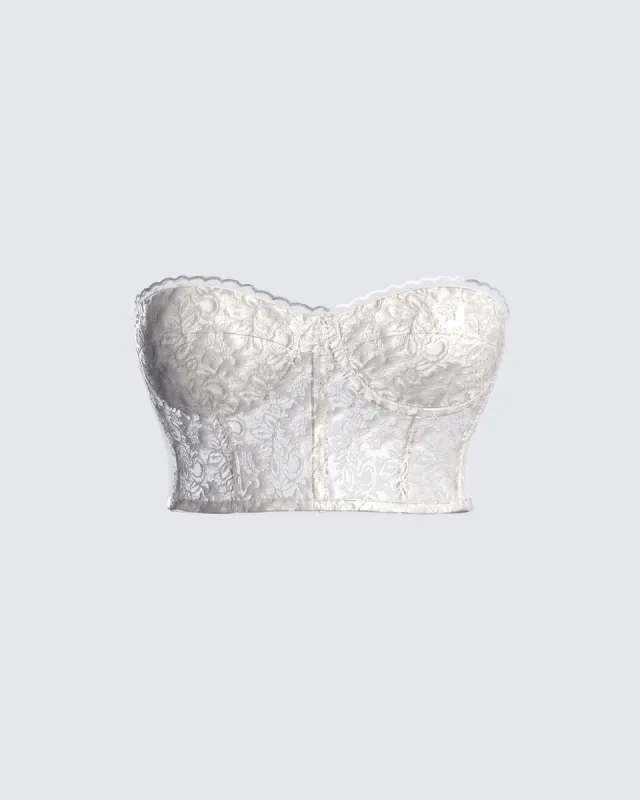 Jamie Ivory Corset Top sold by Finesse