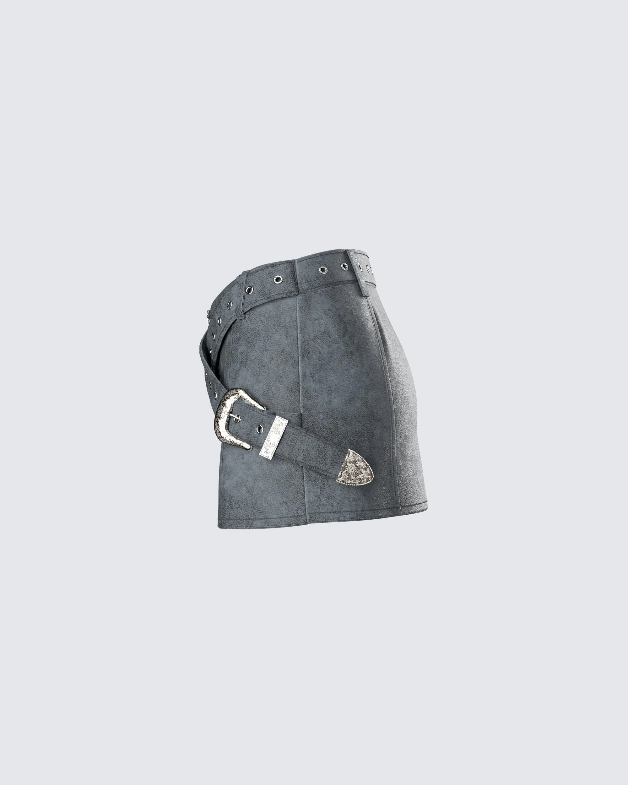 Eirene Vegan Leather Mini Skirt sold by Finesse product image thumbnail 2