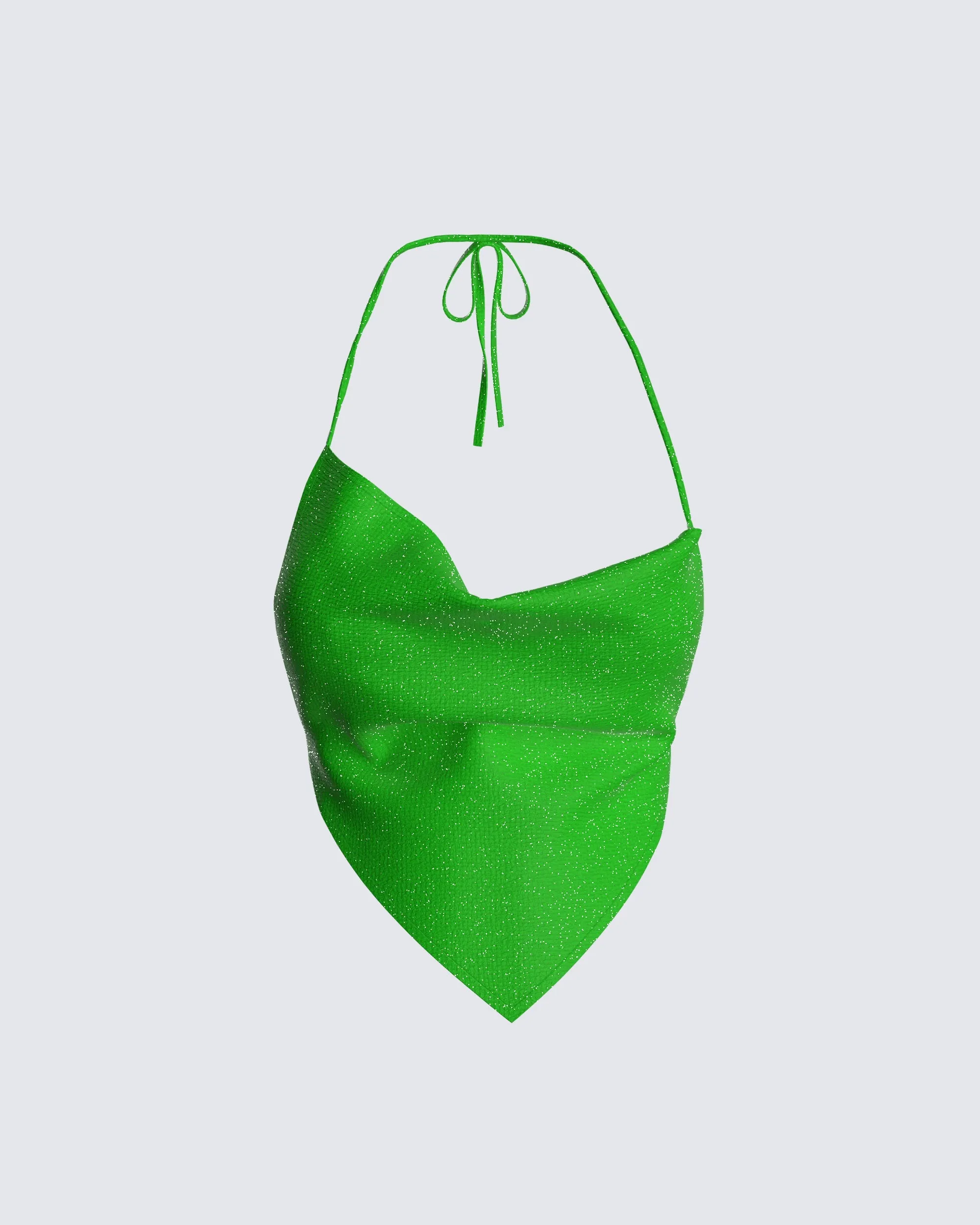 Jenae Shimmer Knit Asymmetrical Cowl Top sold by Finesse