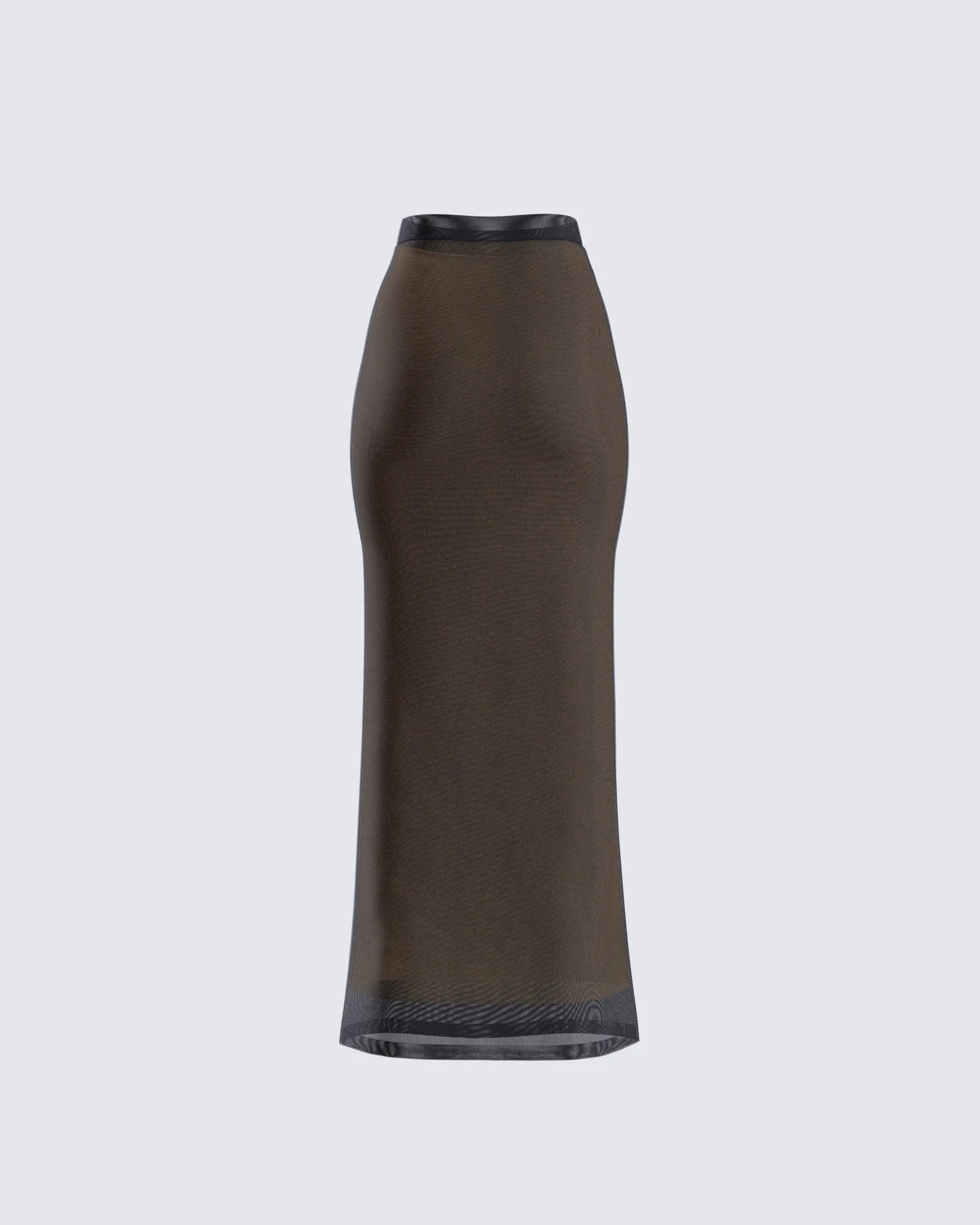 Aela Black Mesh Maxi Skirt sold by Finesse product image thumbnail 3