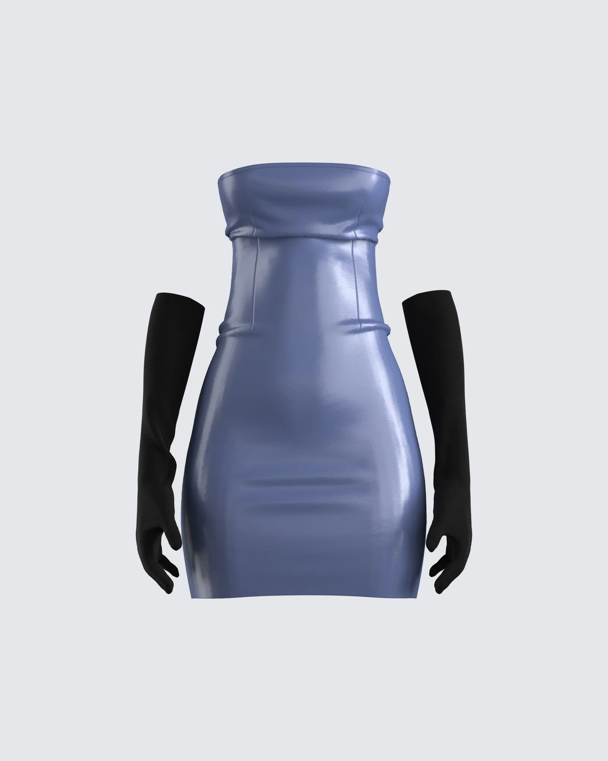 Valerie Leather Mini Dress & Gloves sold by Finesse