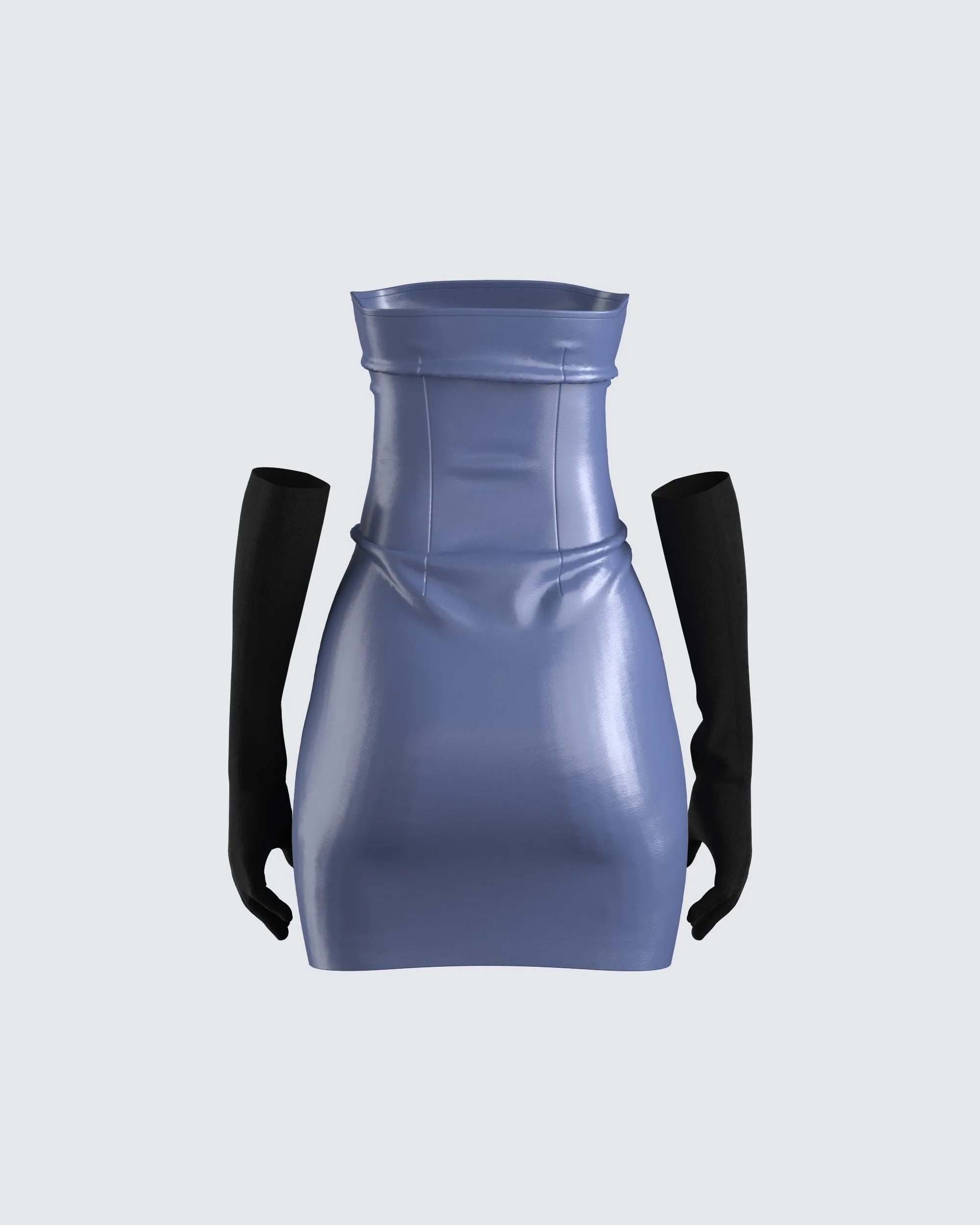 Valerie Leather Mini Dress & Gloves sold by Finesse product image thumbnail 3