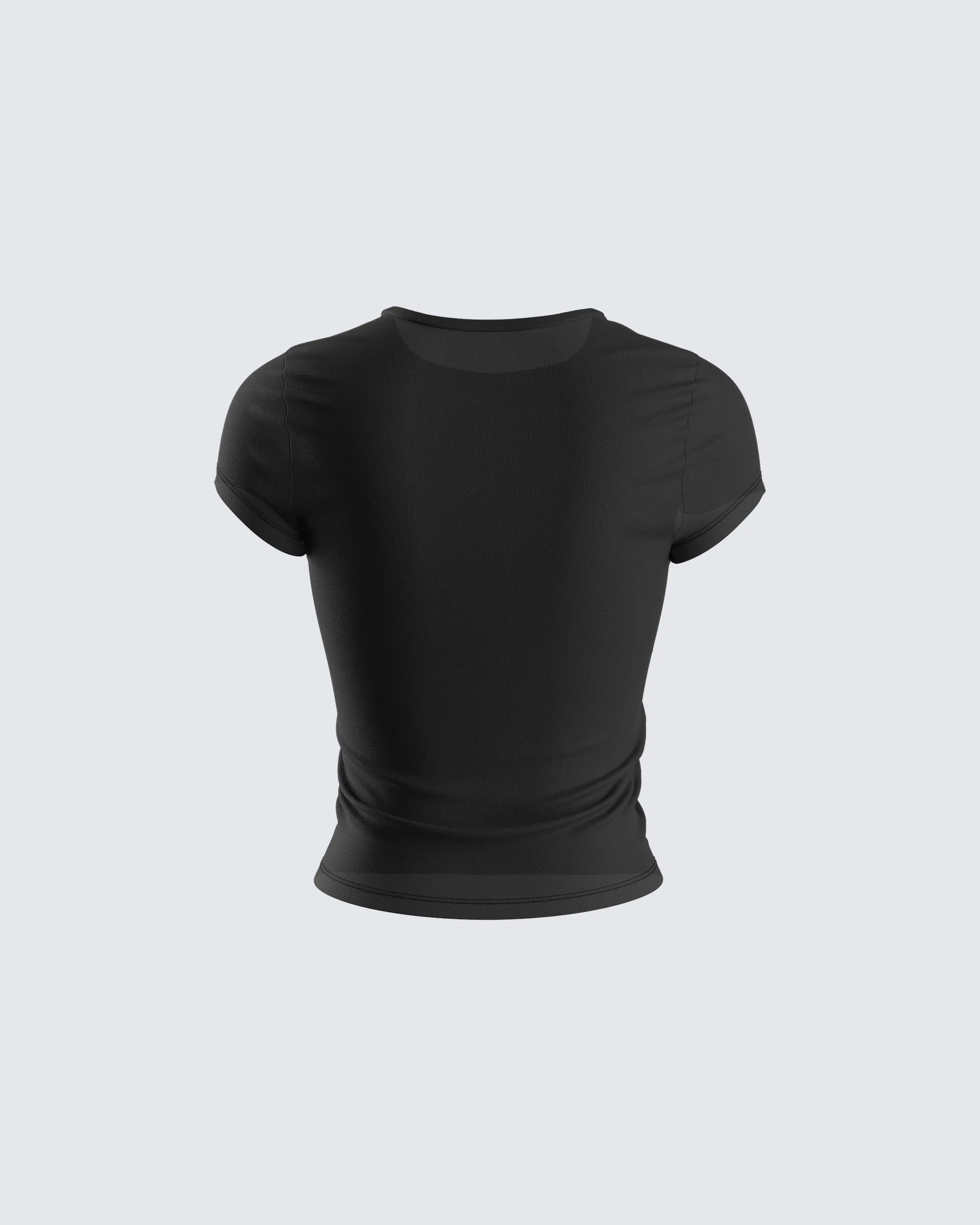 Itzel Black Jersey Knit Top sold by Finesse product image thumbnail 3