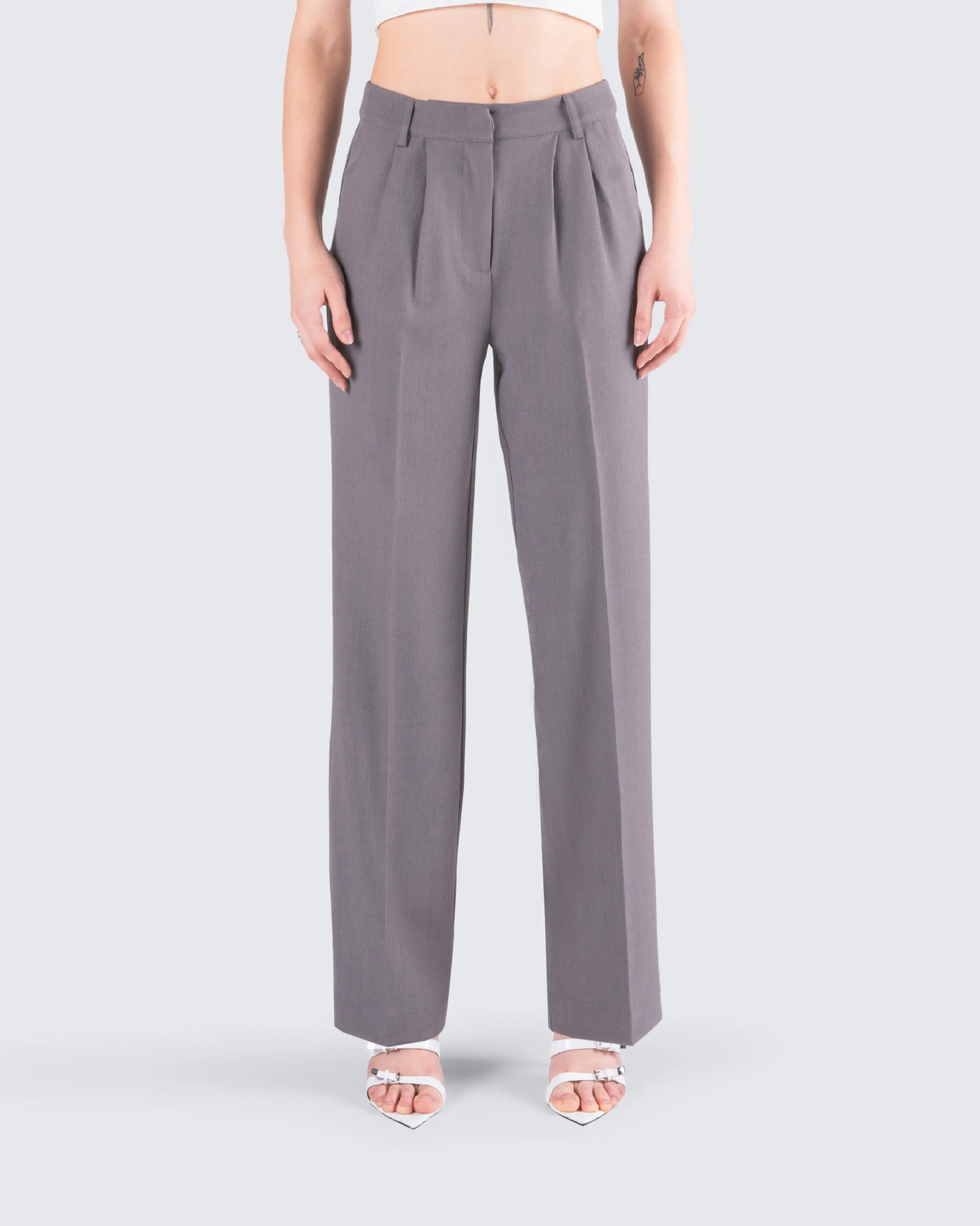 Reese Grey Tailored Pants sold by Finesse product image thumbnail 4