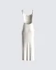 Asha Ivory Backless Maxi Dress sold by Finesse
