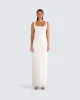 Asha Ivory Backless Maxi Dress sold by Finesse
