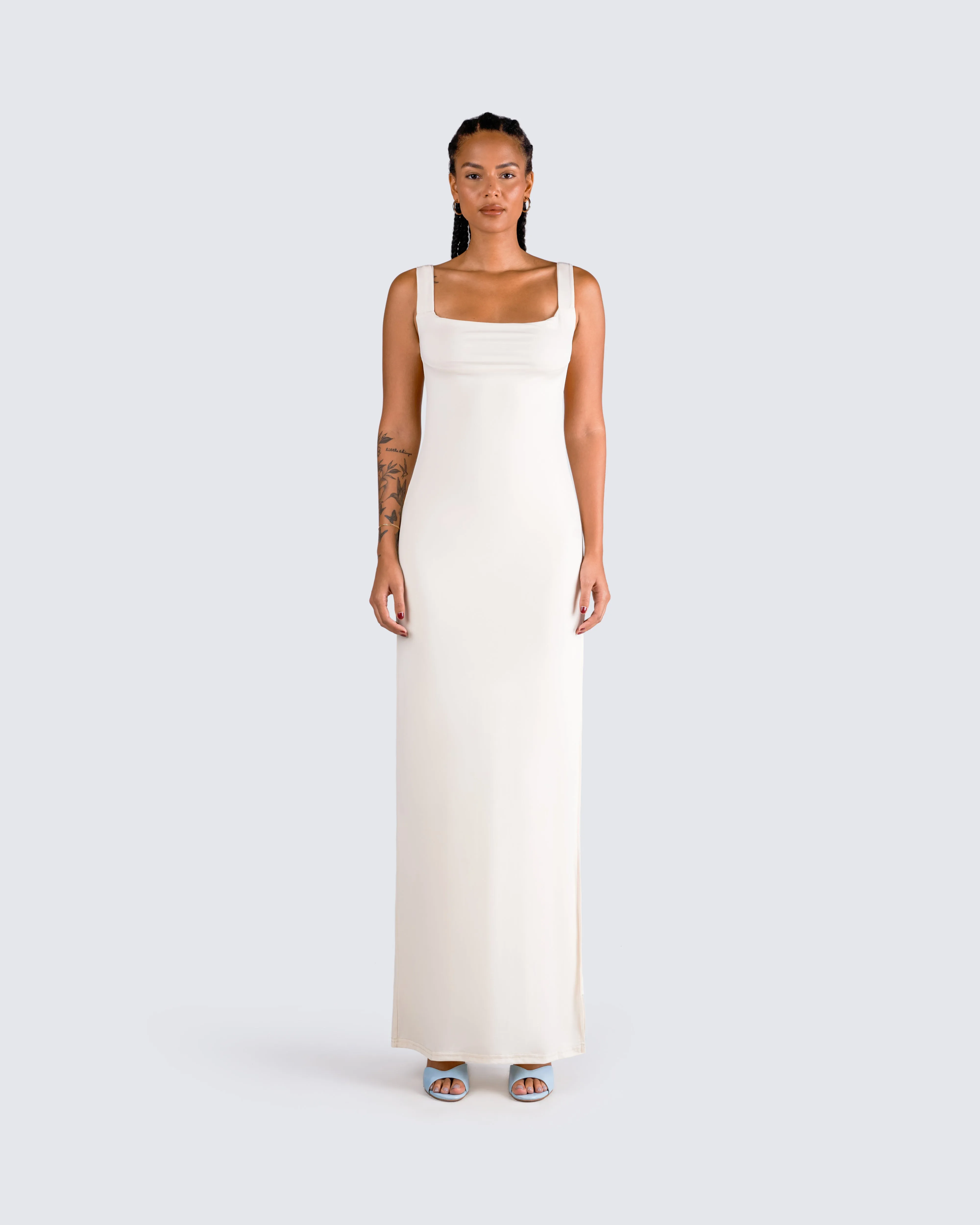 Asha Ivory Backless Maxi Dress sold by Finesse product image thumbnail 4