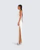 Asha Ivory Backless Maxi Dress sold by Finesse