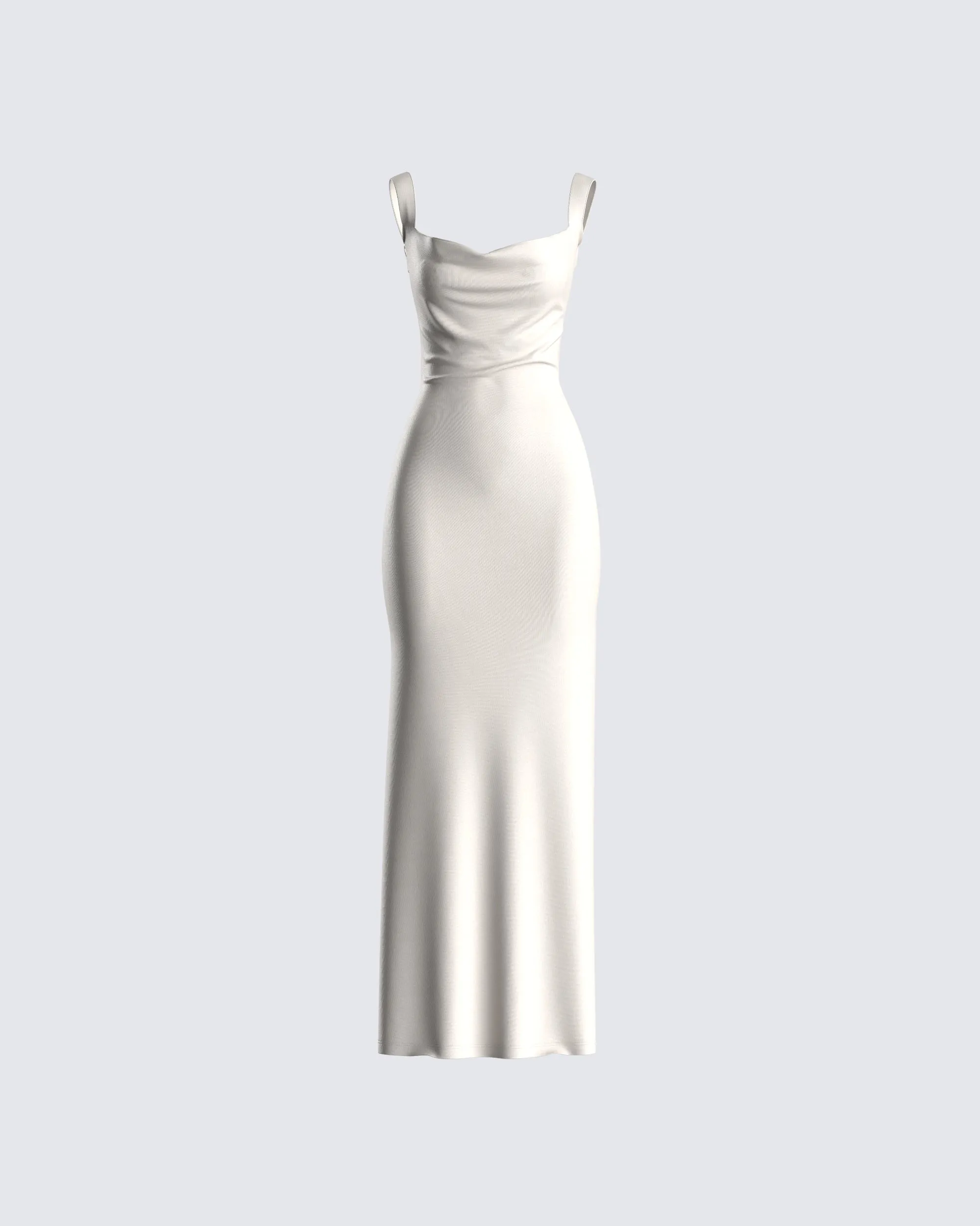 Asha Ivory Backless Maxi Dress sold by Finesse