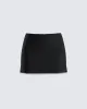 Birgit Black Rhinestone Mini Skirt sold by Finesse