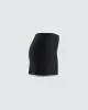Birgit Black Rhinestone Mini Skirt sold by Finesse