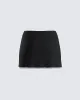Birgit Black Rhinestone Mini Skirt sold by Finesse